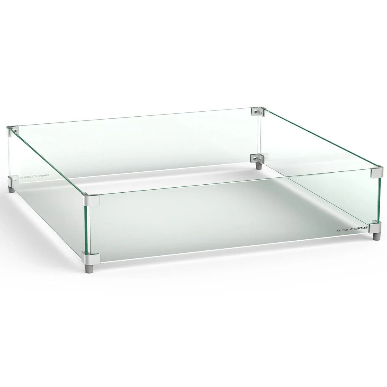 28" Large Square Glass Wind Guard 8210-WG by American Fyre Designs