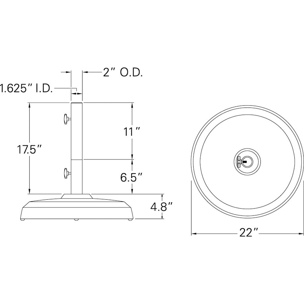 BA150 Dimensions
