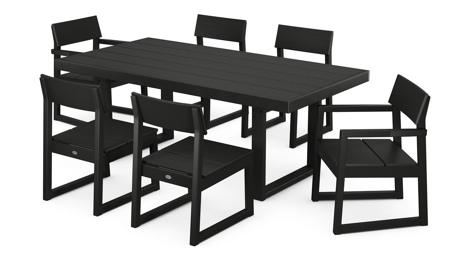 EDGE 7-Piece Dining Set - Seats 6 PWS552-1 by POLYWOOD
