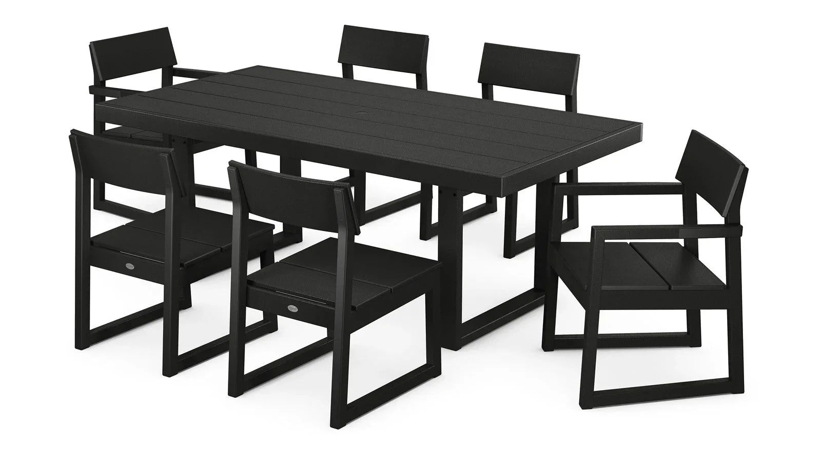 EDGE 7-Piece Dining Set - Seats 6 PWS552-1 by POLYWOOD