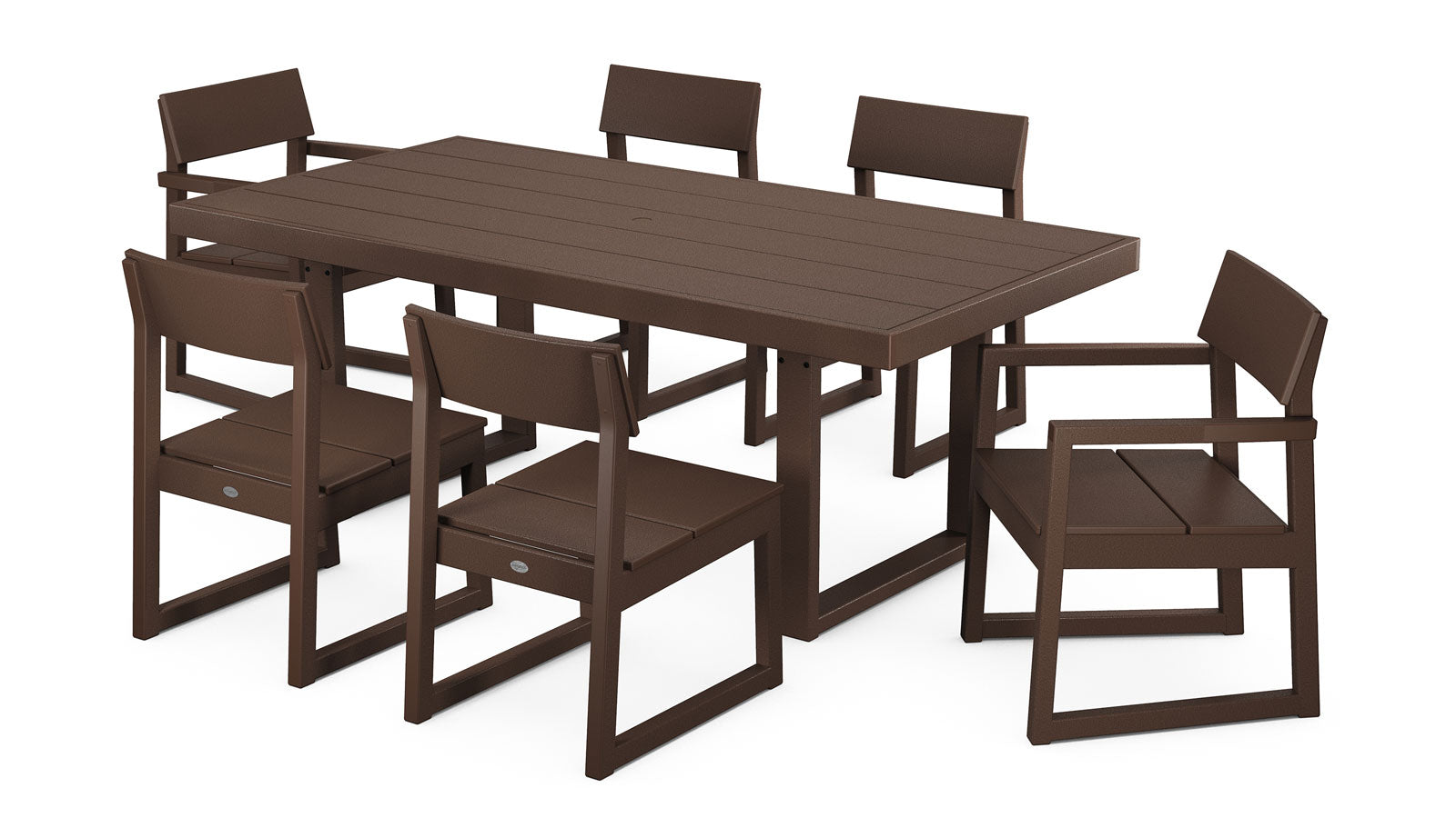 EDGE 7-Piece Dining Set - Seats 6 PWS552-1 by Polywood