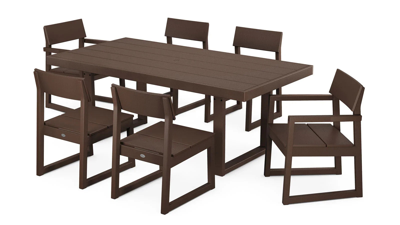 EDGE 7-Piece Dining Set - Seats 6 PWS552-1 by Polywood