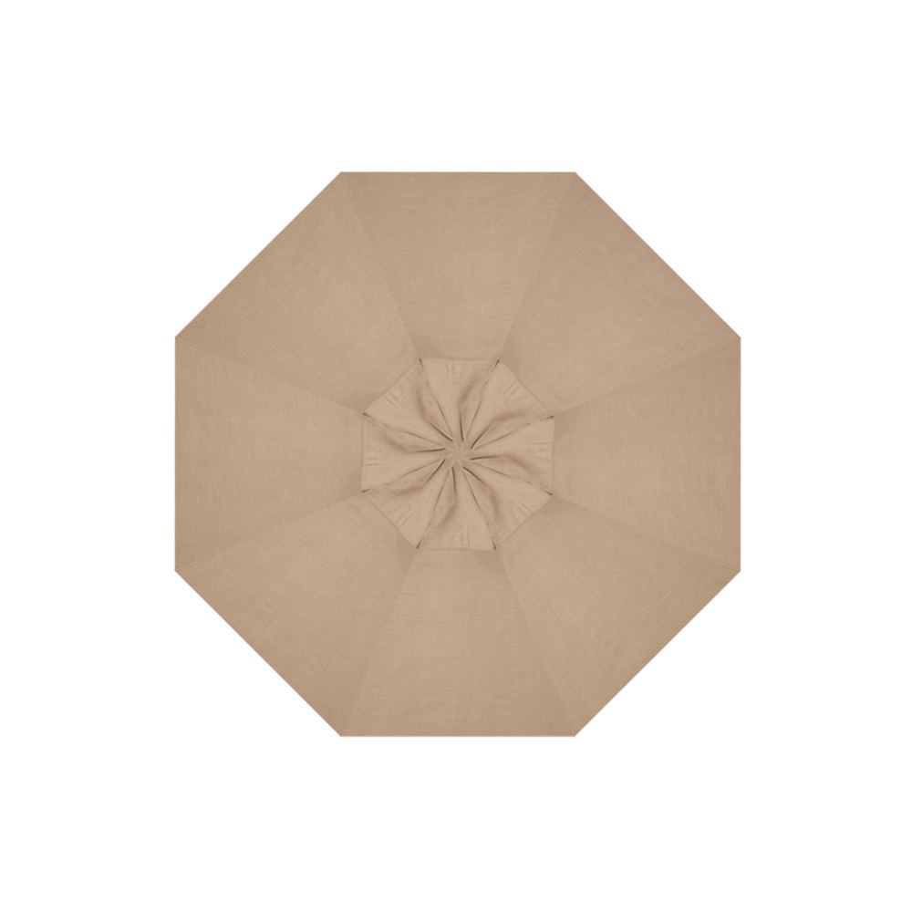 11' AKZ PLUS Octagon Cantilever Replacement Canopy - Double Wind Vent C811RD by Treasure Garden in Heather Beige