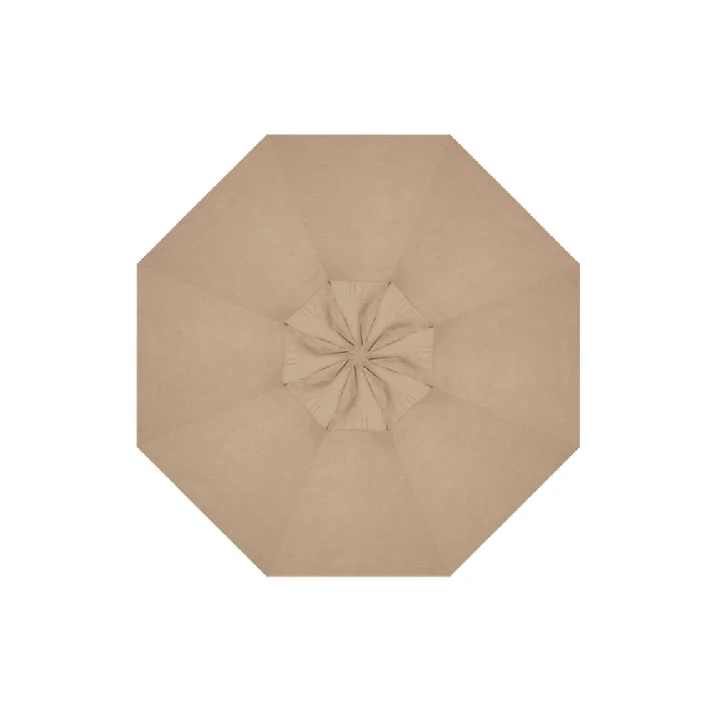 11' AKZ PLUS Octagon Cantilever Replacement Canopy - Double Wind Vent C811RD by Treasure Garden in Heather Beige