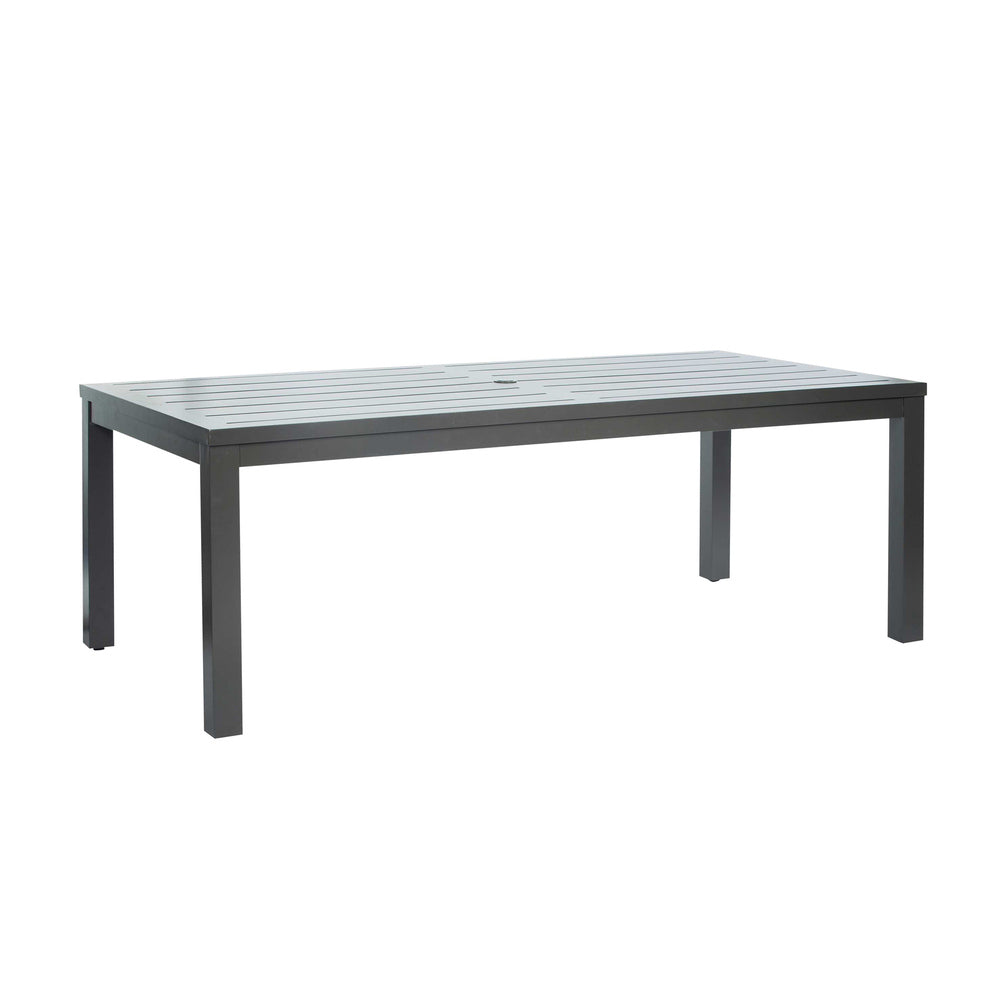 Palermo 85" x 42" Rectangular Dining Table with Umbrella Hole