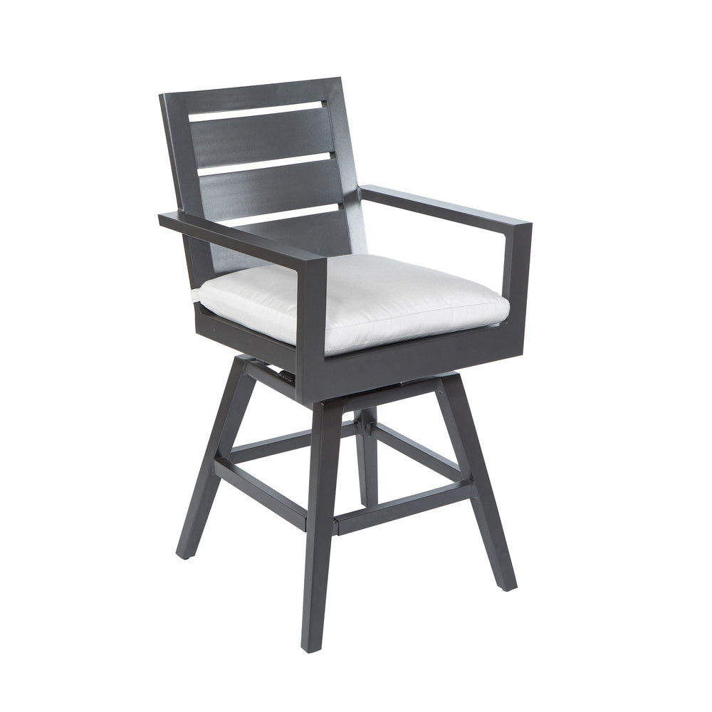 Palermo Cushioned Swivel Counter Arm Chair