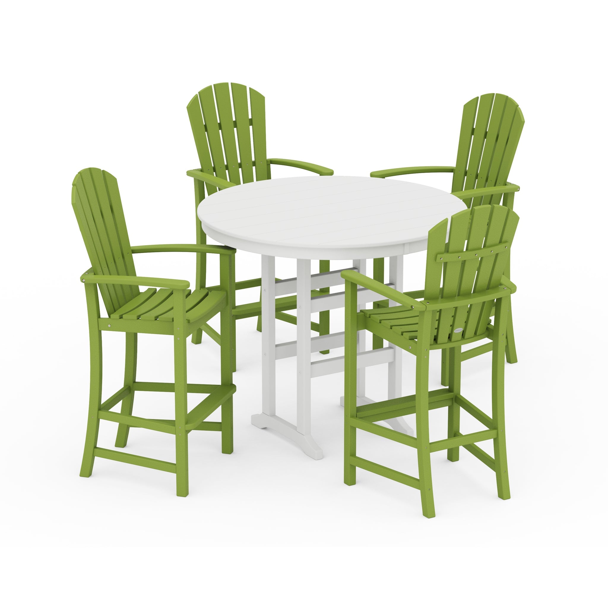 Palm Coast 5-Piece Round Farmhouse Bar Set 9