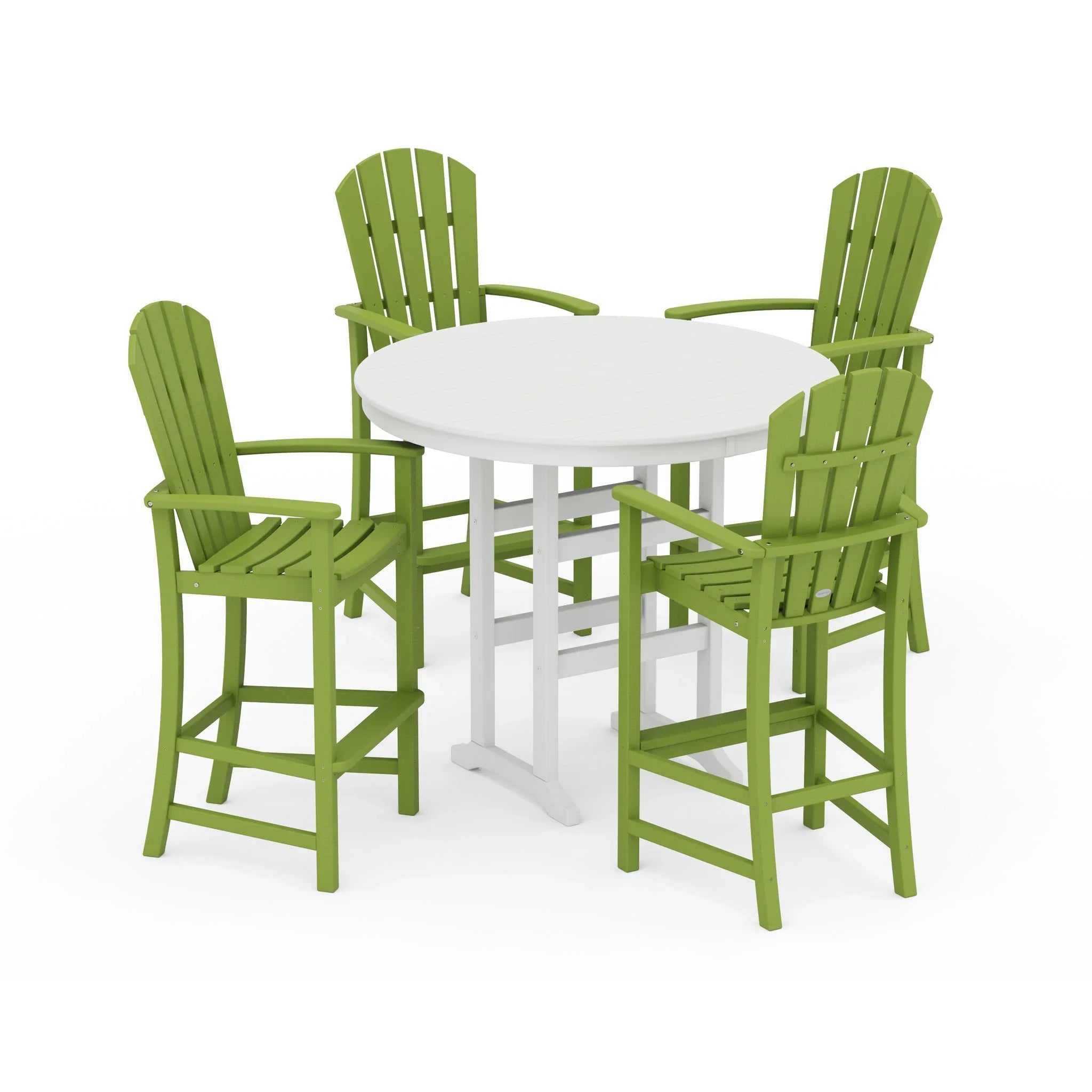 Palm Coast 5-Piece Round Farmhouse Bar Set 9