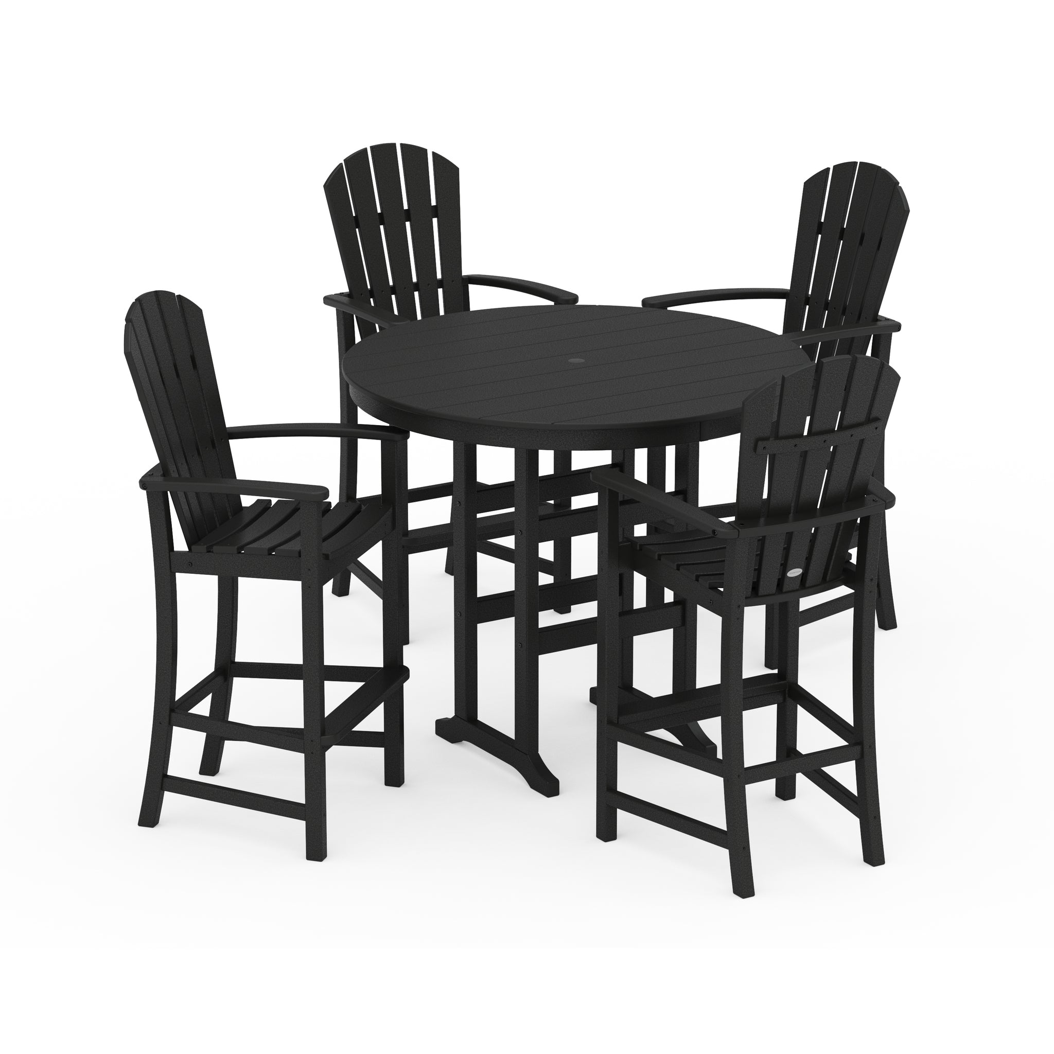 Palm Coast 5-Piece Round Farmhouse Bar Set