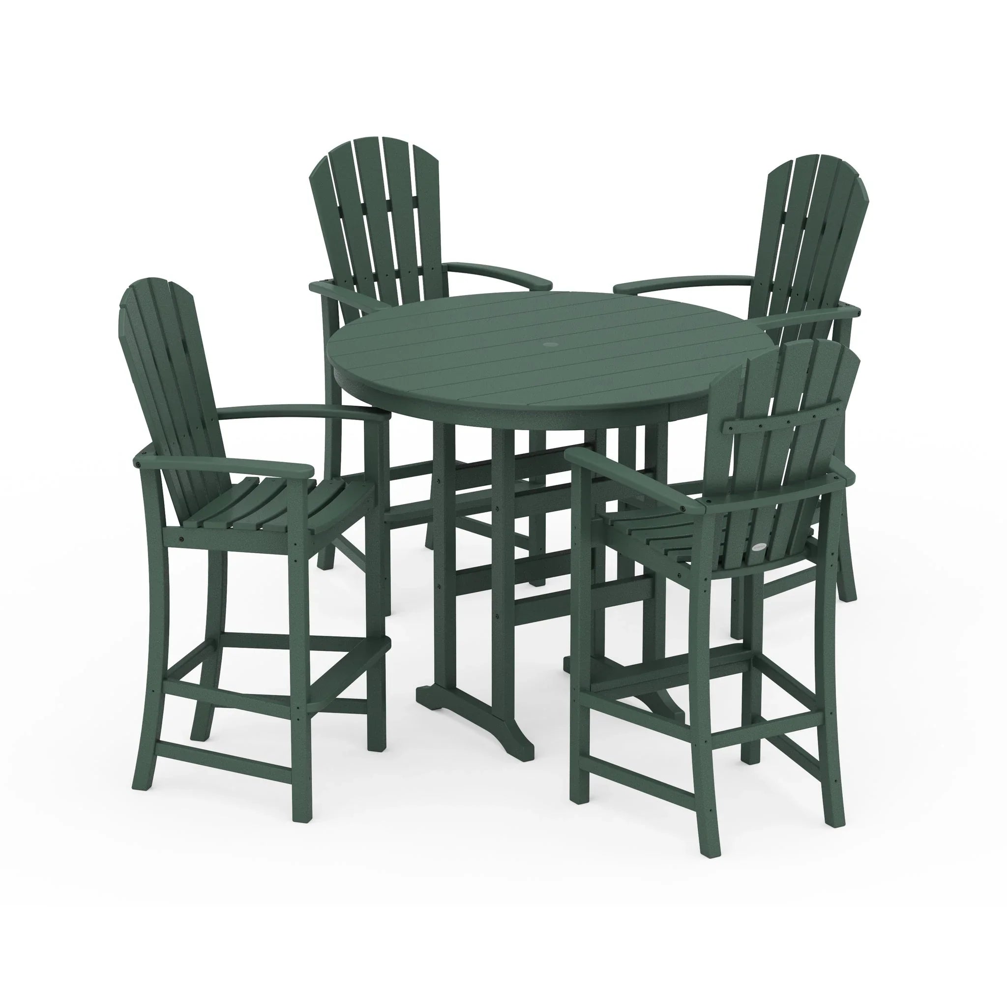 Palm Coast 5-Piece Round Farmhouse Bar Set 2