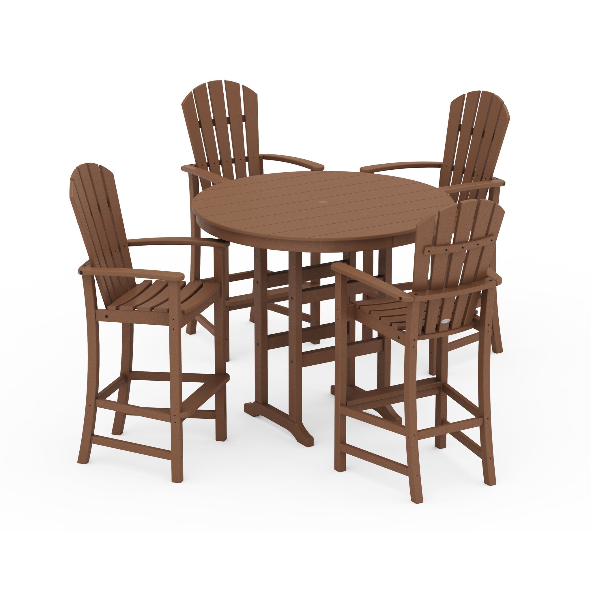 Palm Coast 5-Piece Round Farmhouse Bar Set 4
