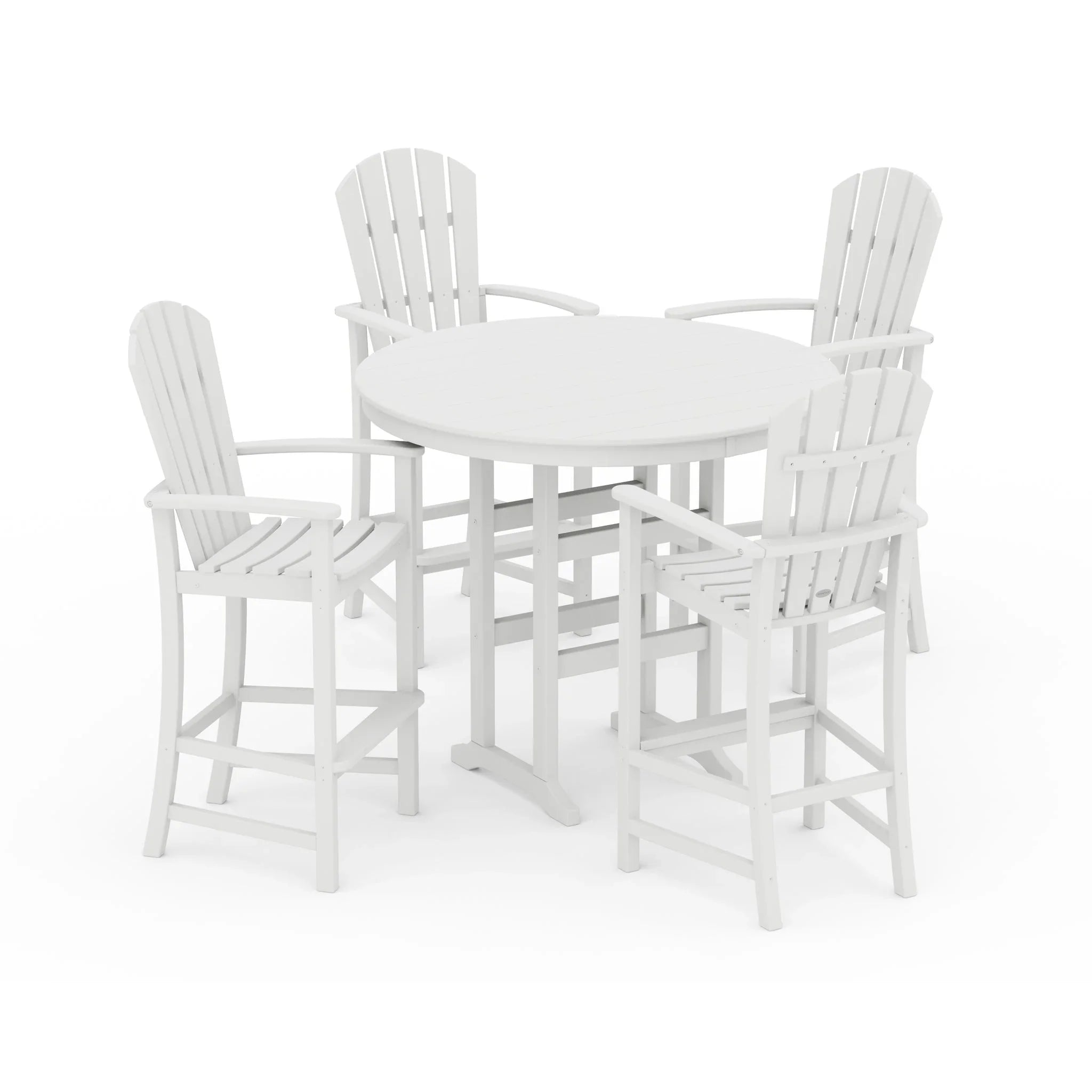Palm Coast 5-Piece Round Farmhouse Bar Set 6