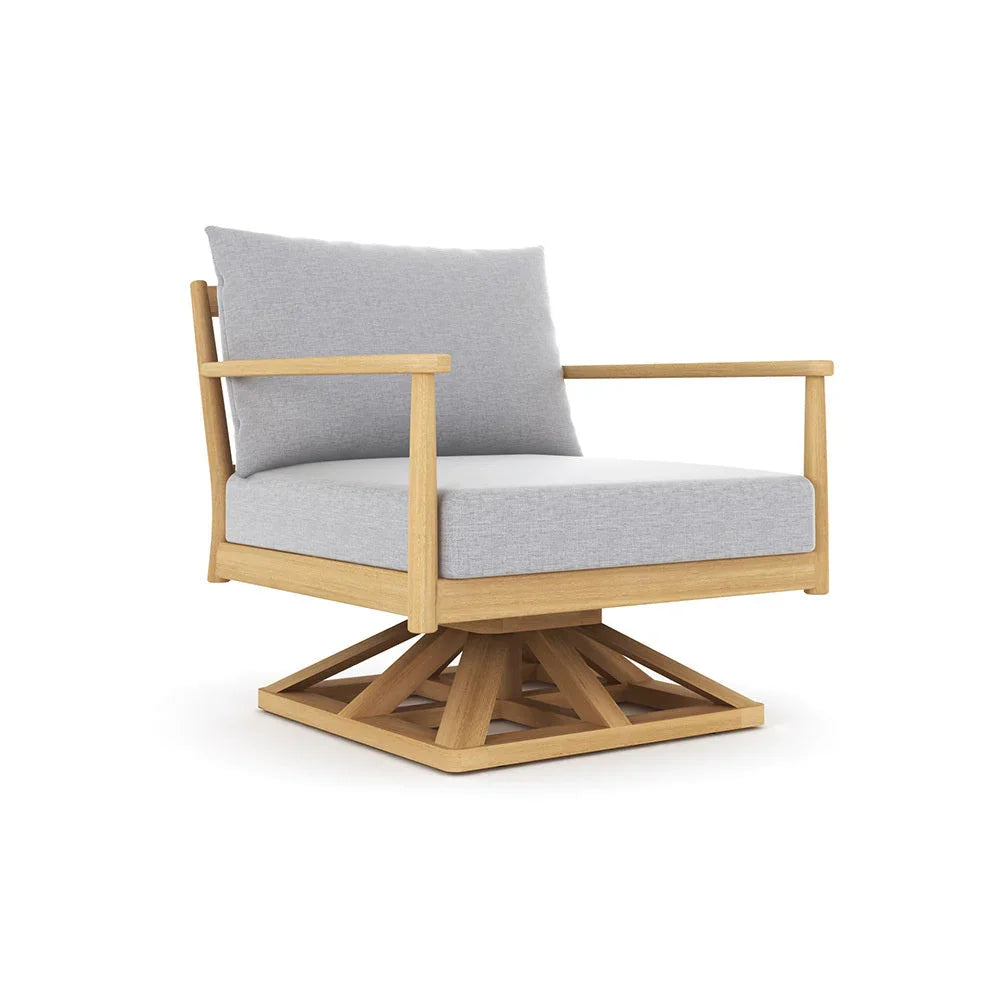 Royal Teak Palma Cushioned Swivel Club Chair