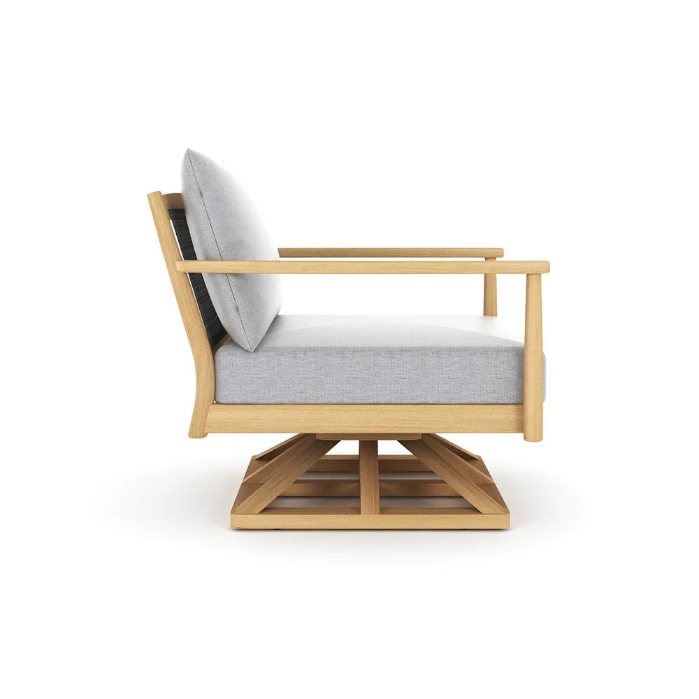 Royal Teak Palma Cushioned Swivel Club Chair