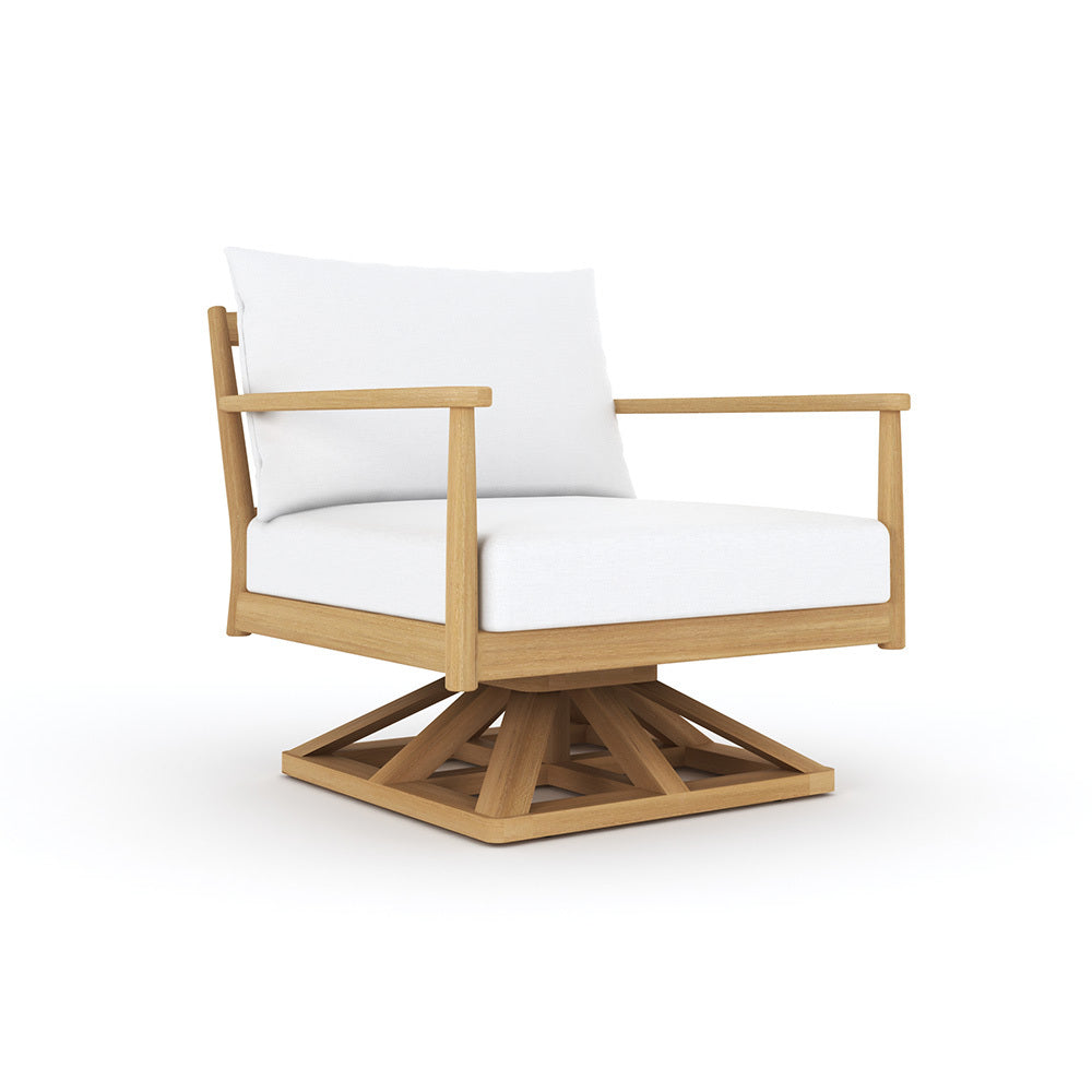 Royal Teak Palma Cushioned Swivel Club Chair