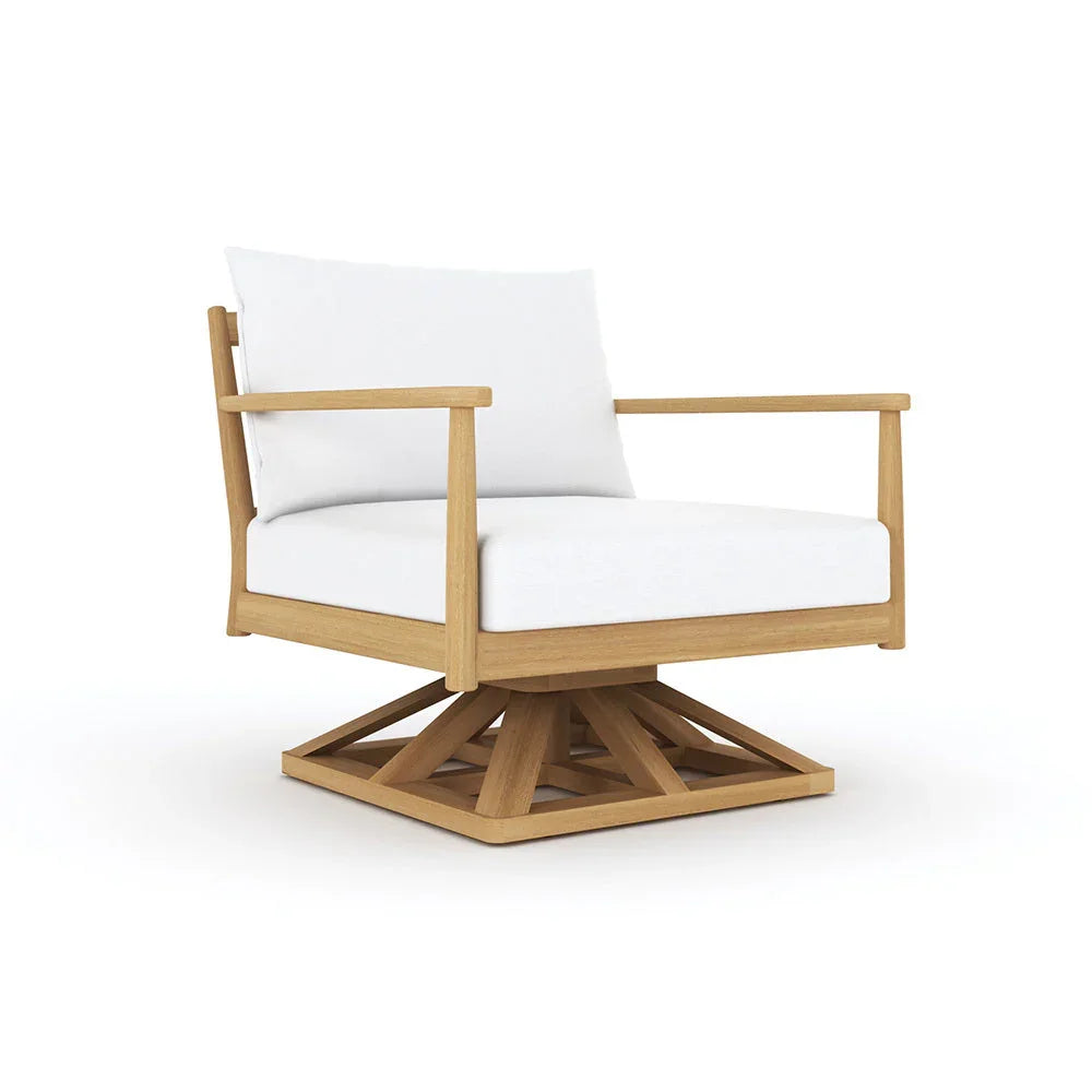 Royal Teak Palma Cushioned Swivel Club Chair