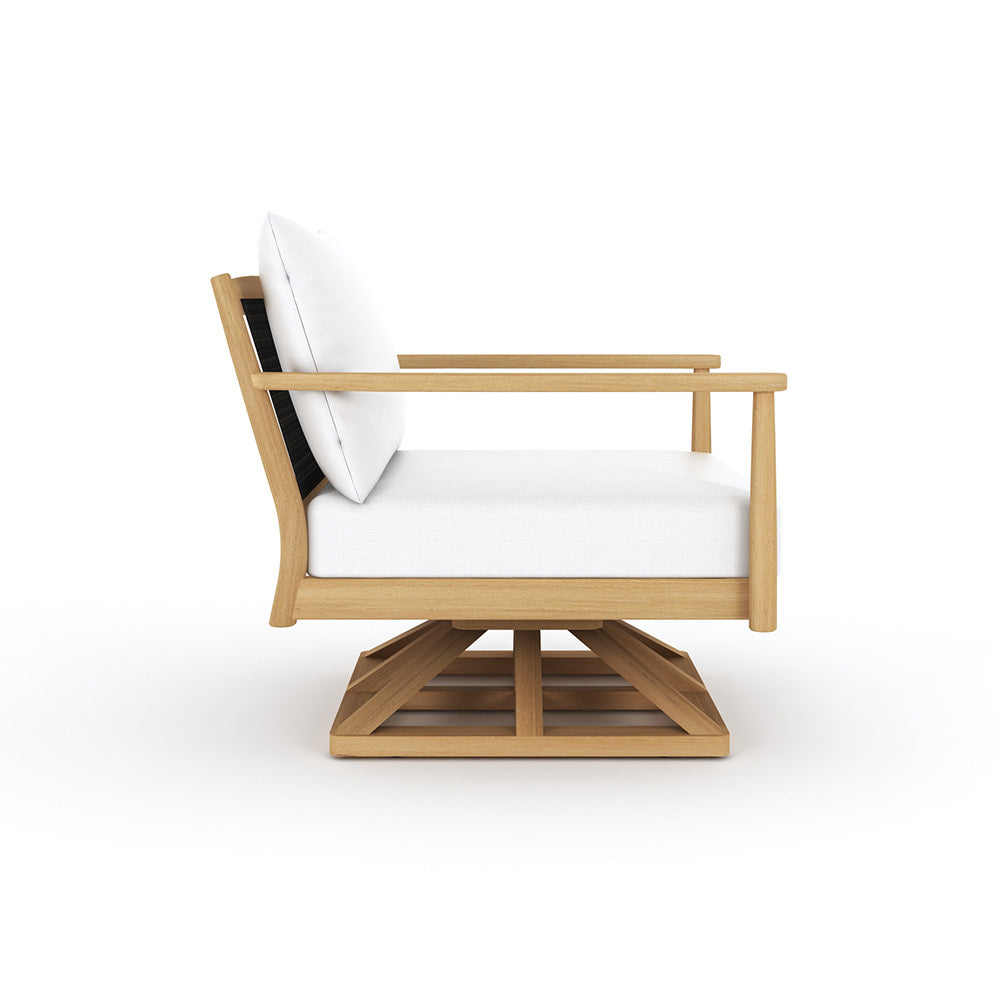Royal Teak Palma Cushioned Swivel Club Chair