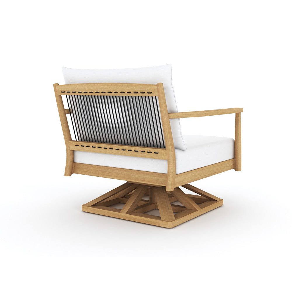 Royal Teak Palma Cushioned Swivel Club Chair