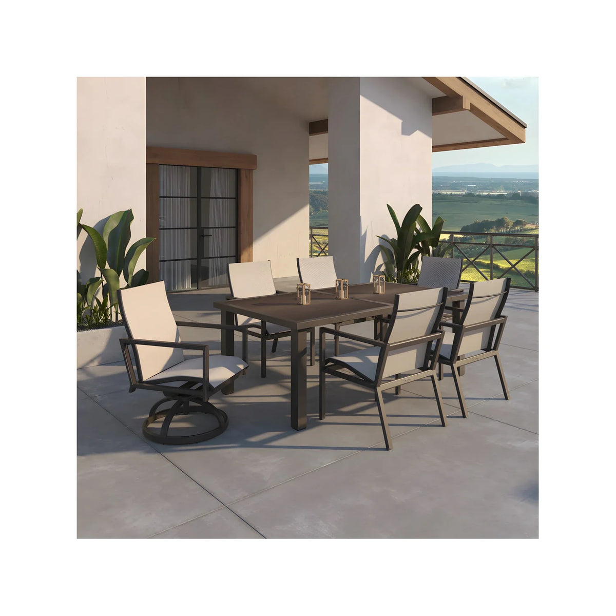 Parsons 42" x 90-120" Rectangular Dining Extension Table 1