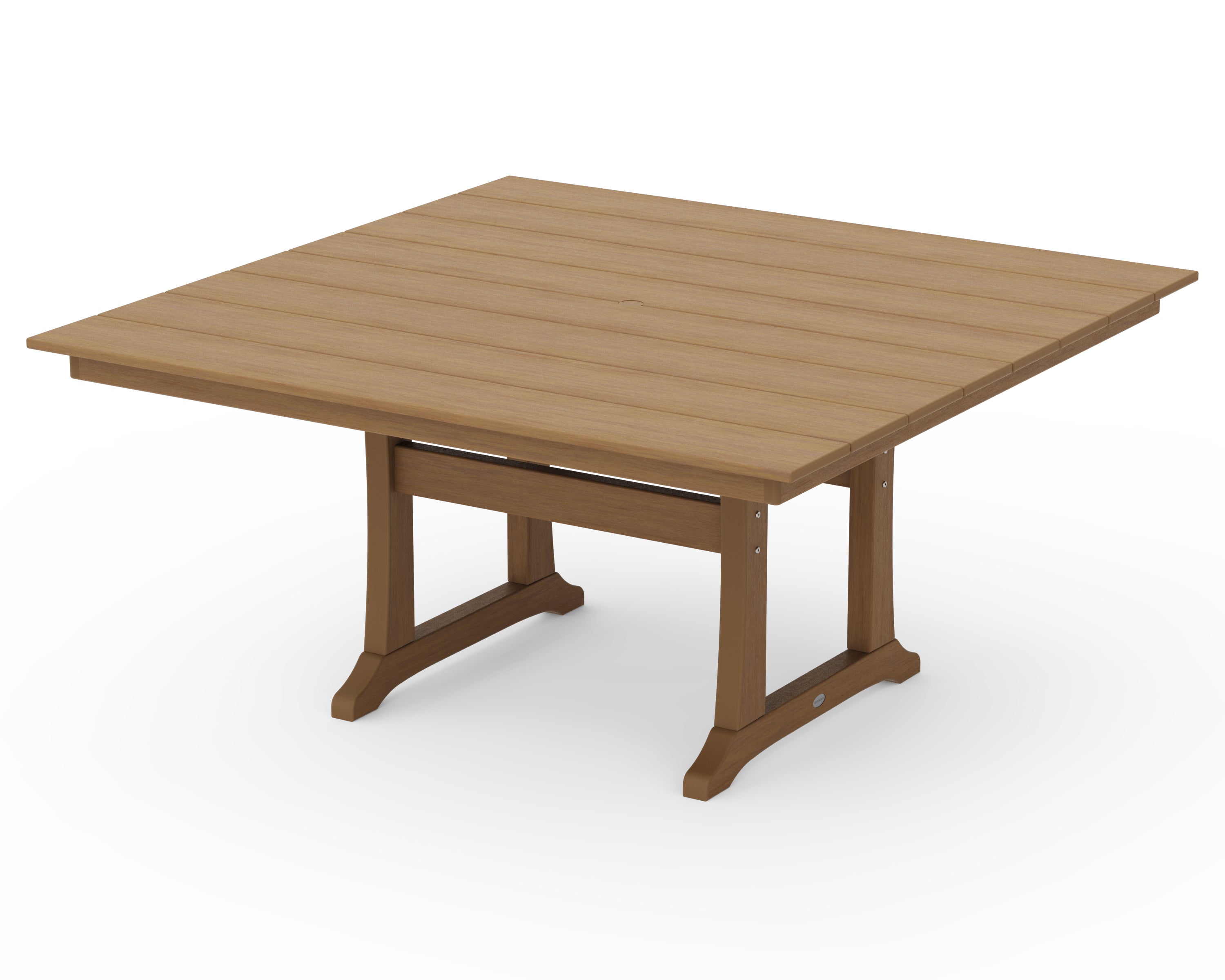 Farmhouse Trestle 59" Square Dining Table