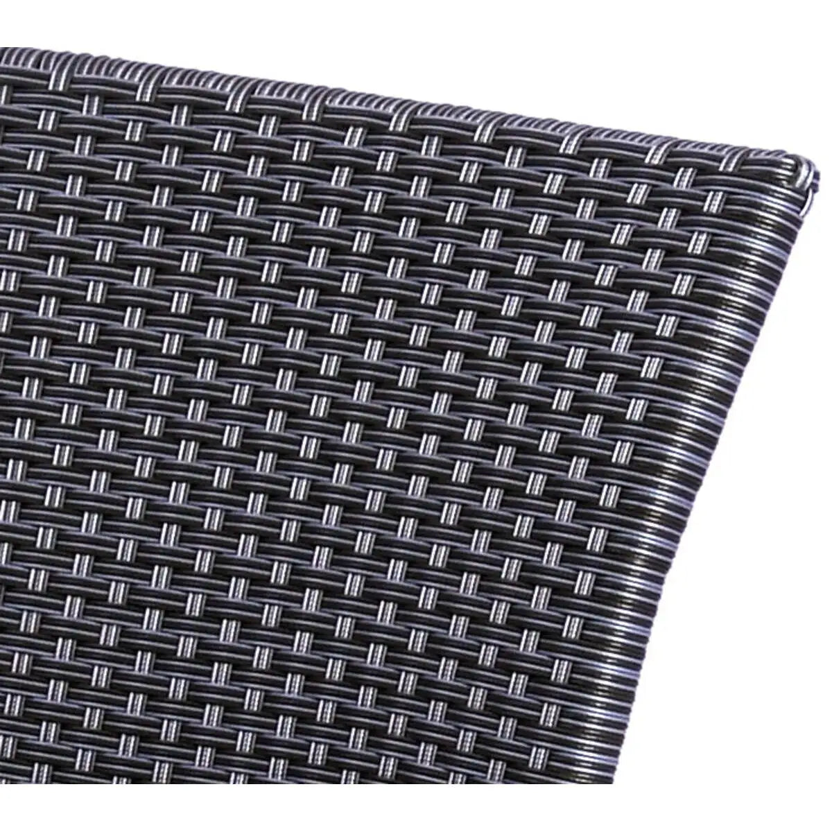Pilano Woven Stackable Arm Chairs, Silver/Grey Weave - Set Of 6