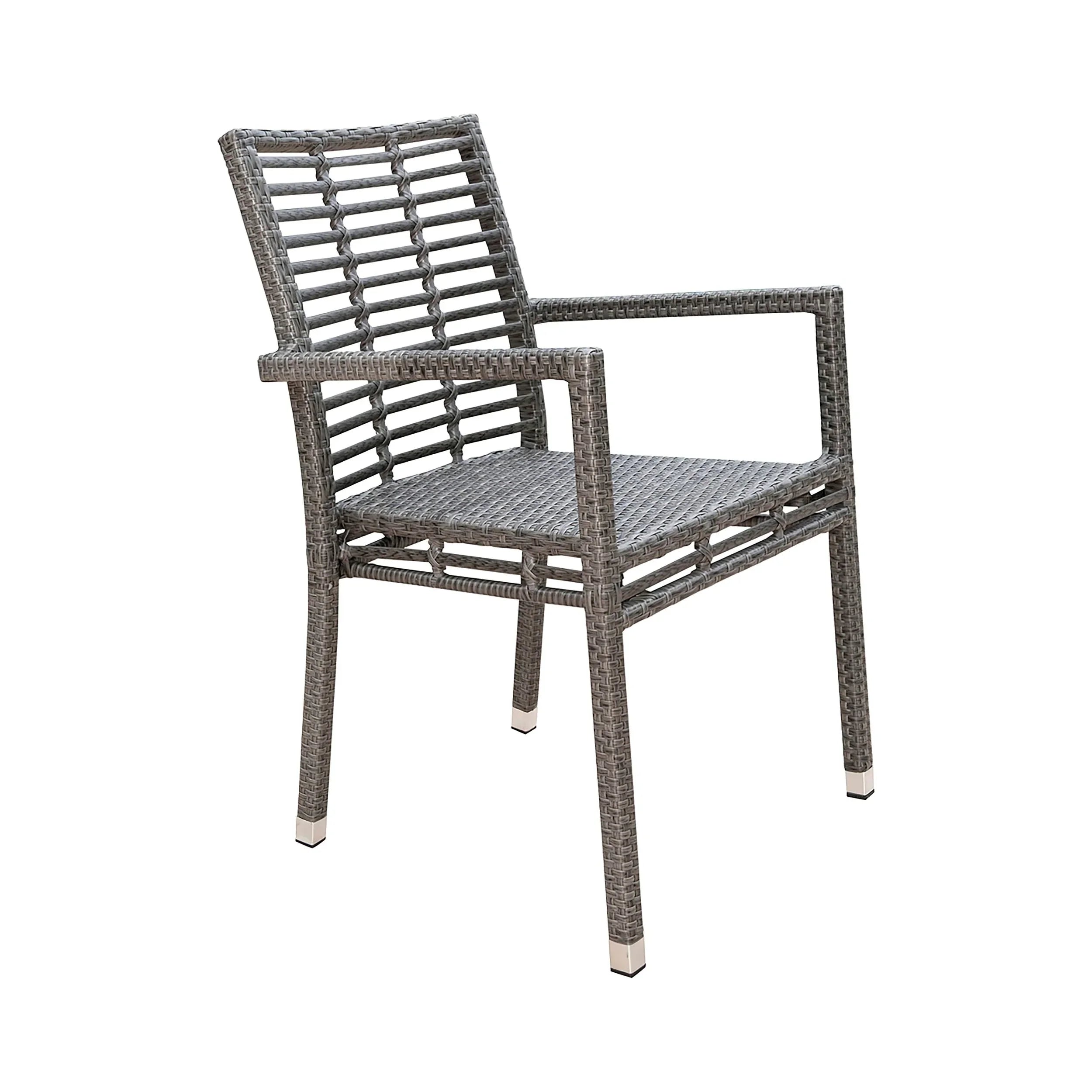 Panama Jack Graphite Stackable Dining Arm Chair