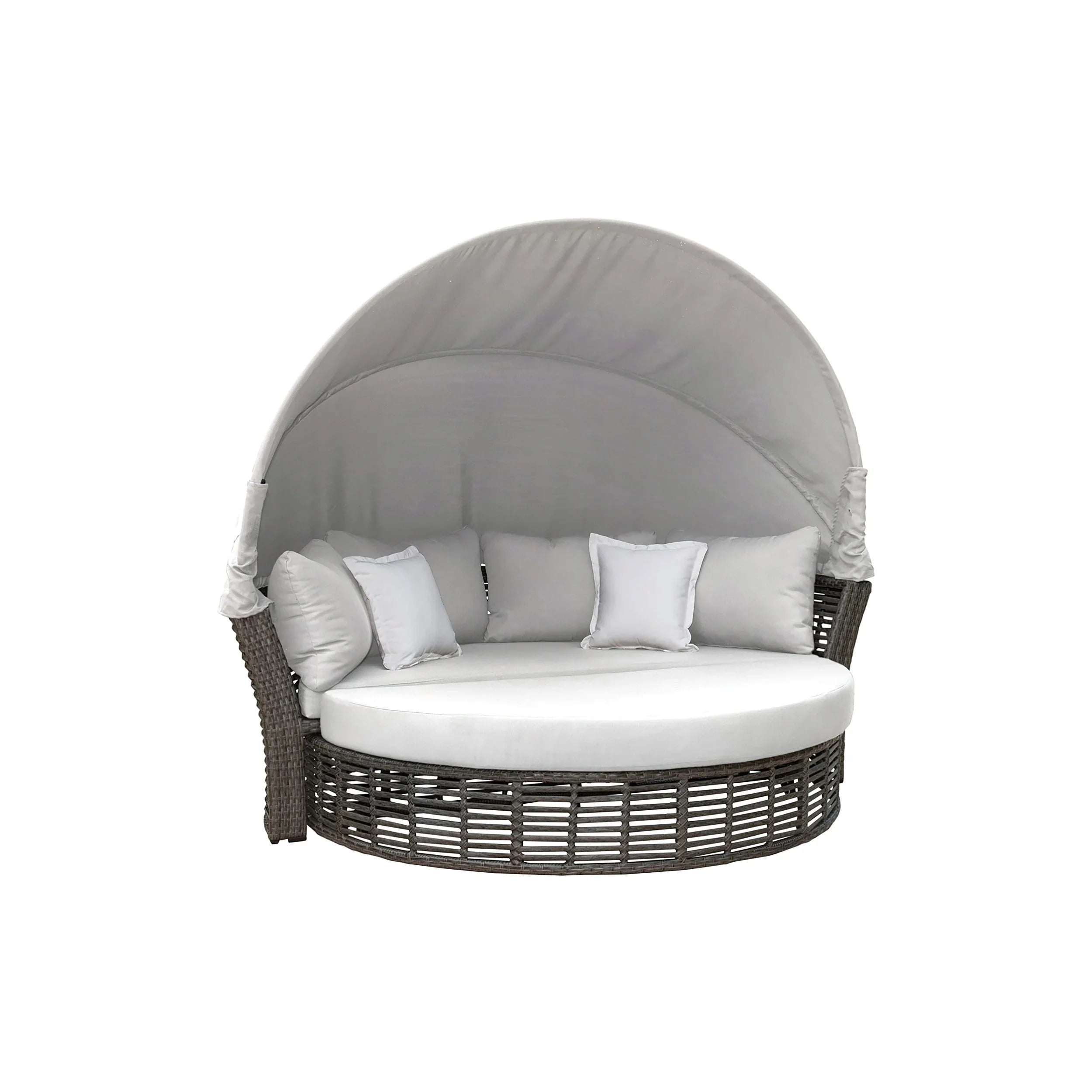 Panama Jack Graphite Cushioned Canopy Daybed