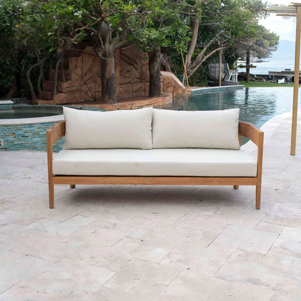 Panama Jack Bali Teak Cushioned Sofa