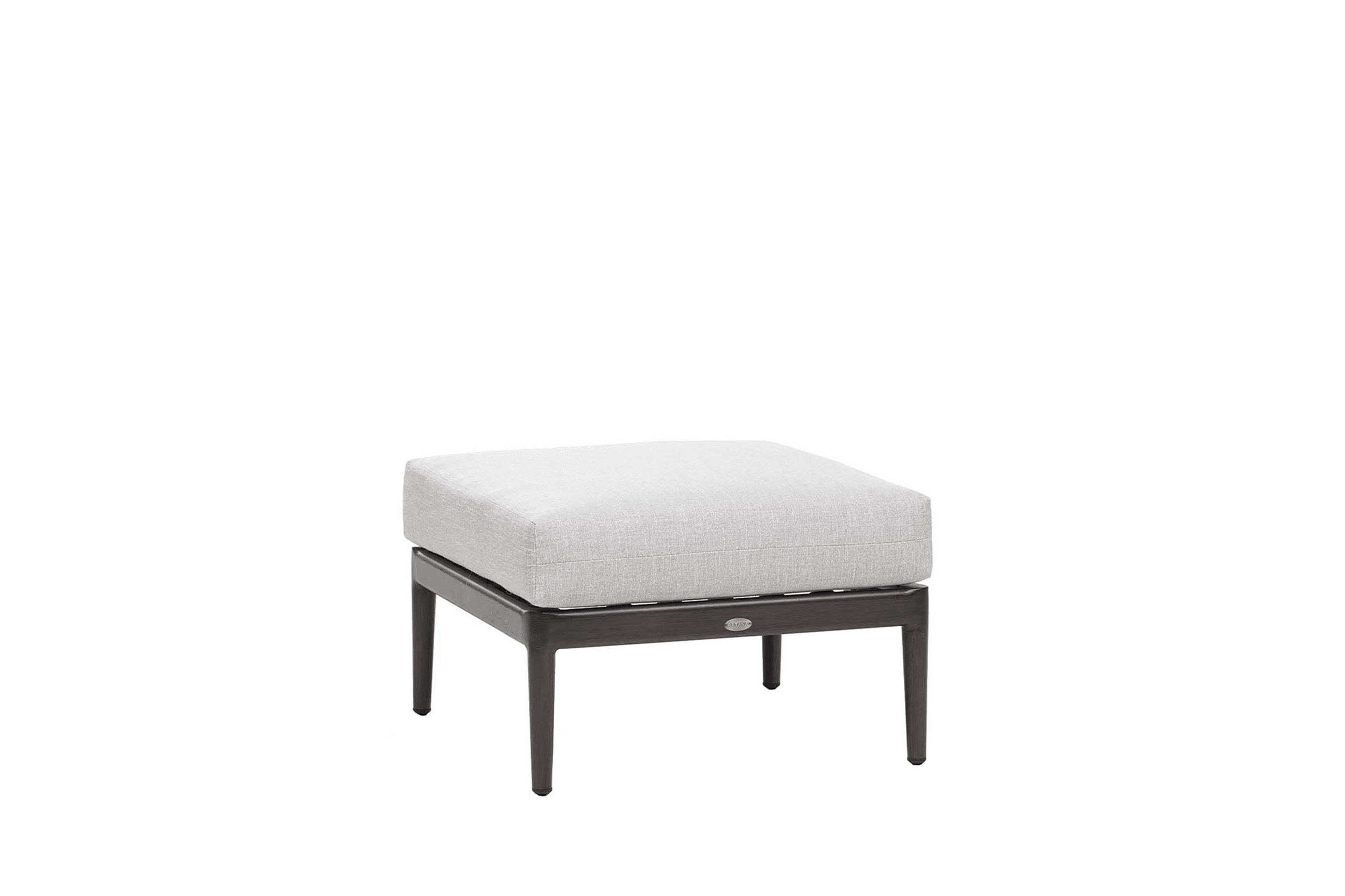 Poinciana Ottoman - Ash Grey