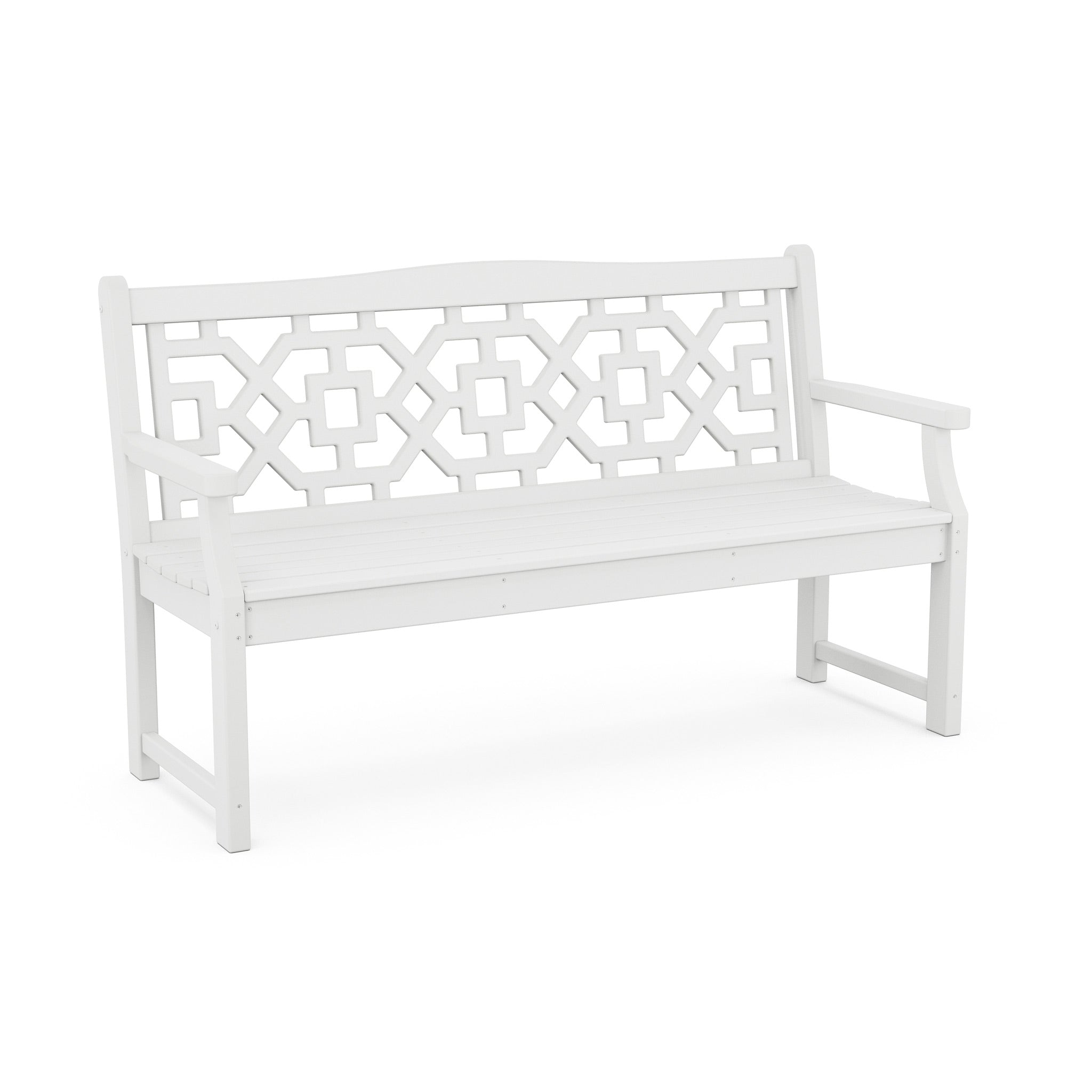 POLYWOOD Chinoiserie 60" Garden Bench 6