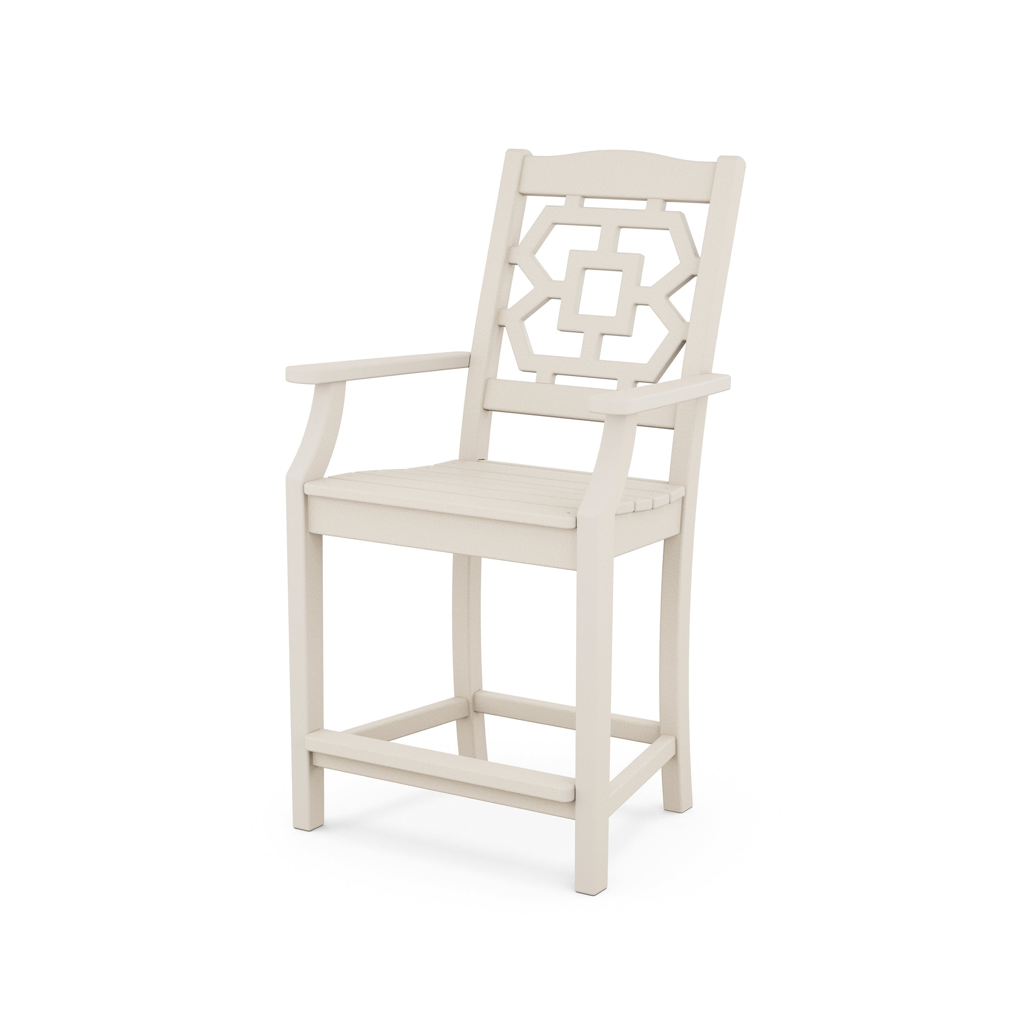 POLYWOOD Chinoiserie Counter Arm Chair 7