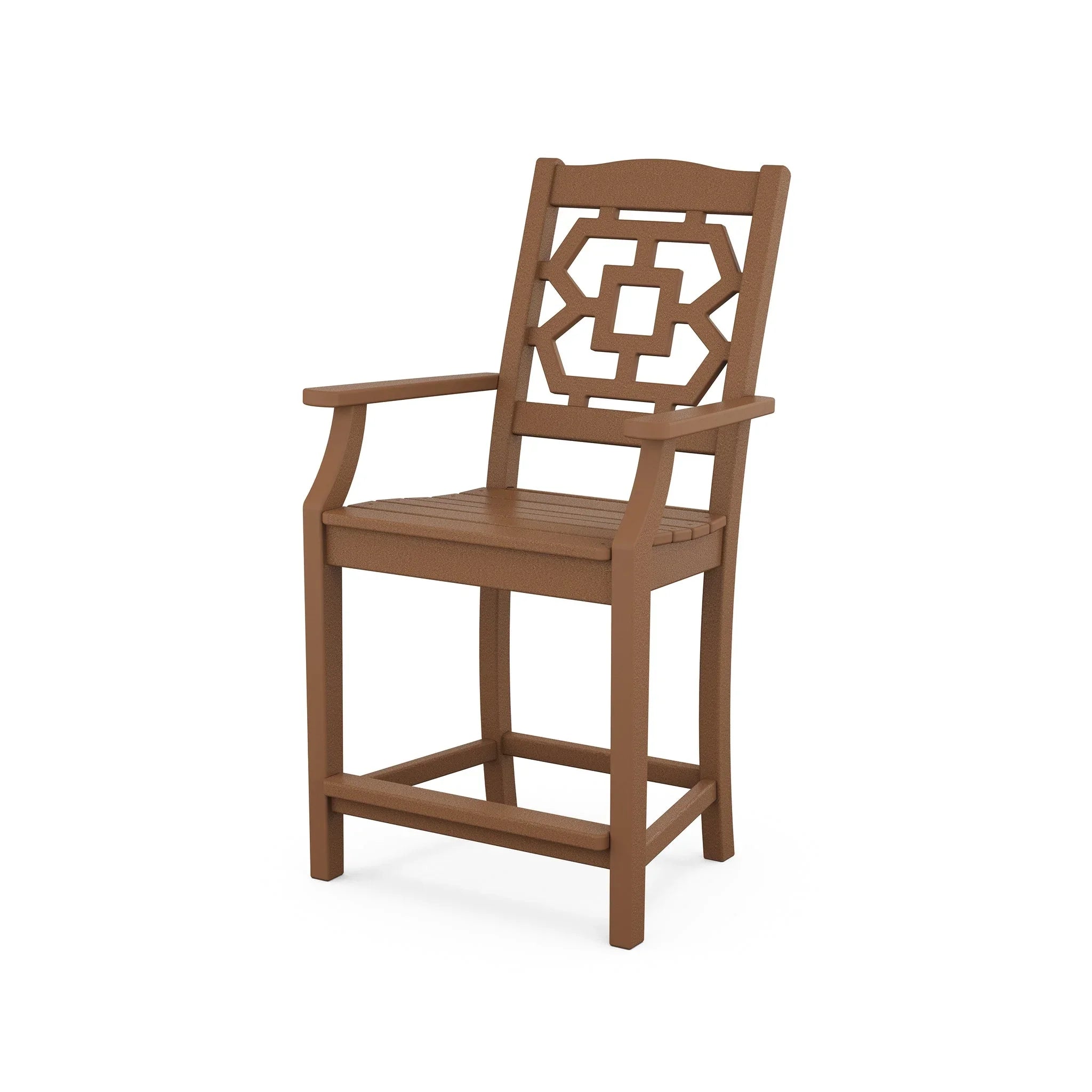 POLYWOOD Chinoiserie Counter Arm Chair 5