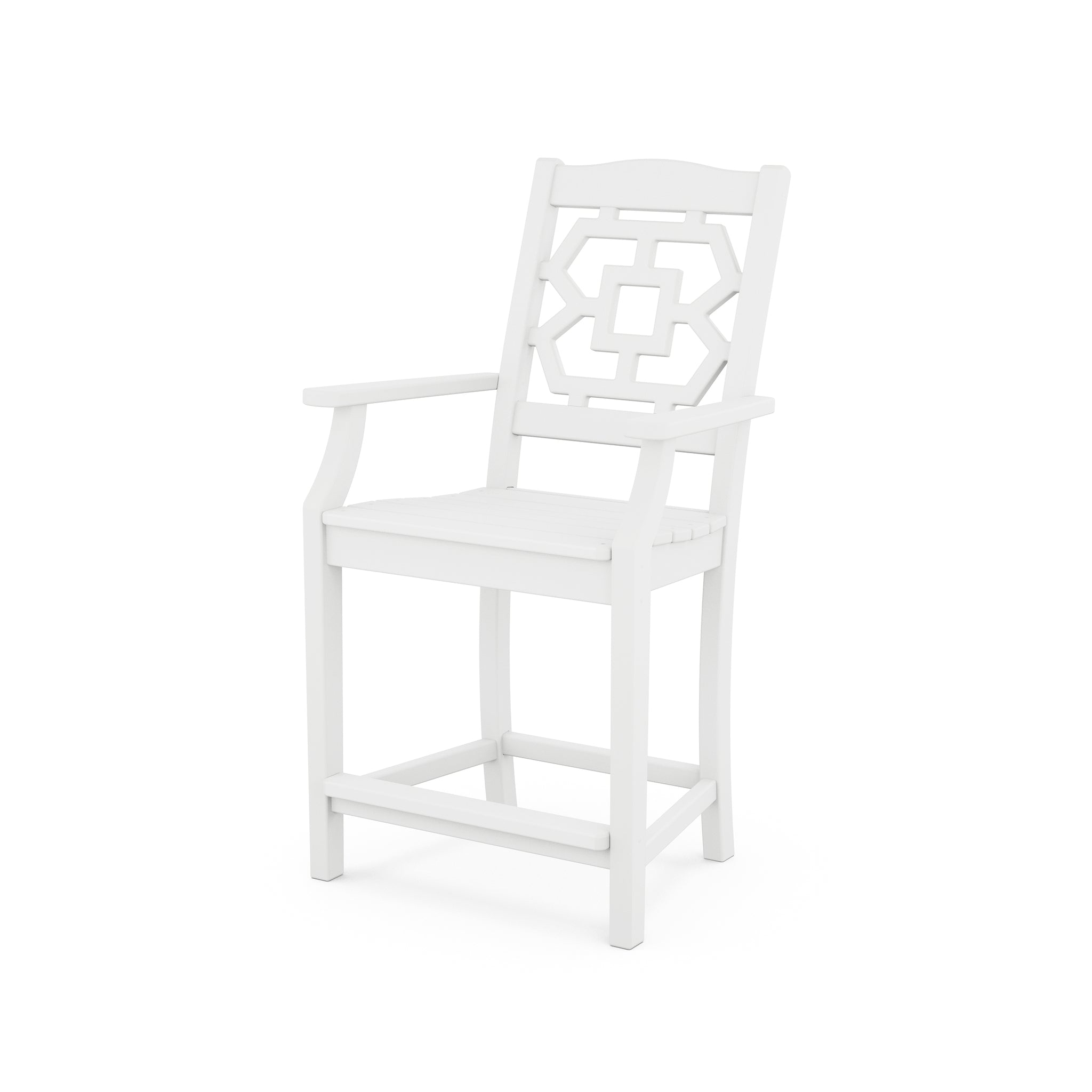POLYWOOD Chinoiserie Counter Arm Chair 6