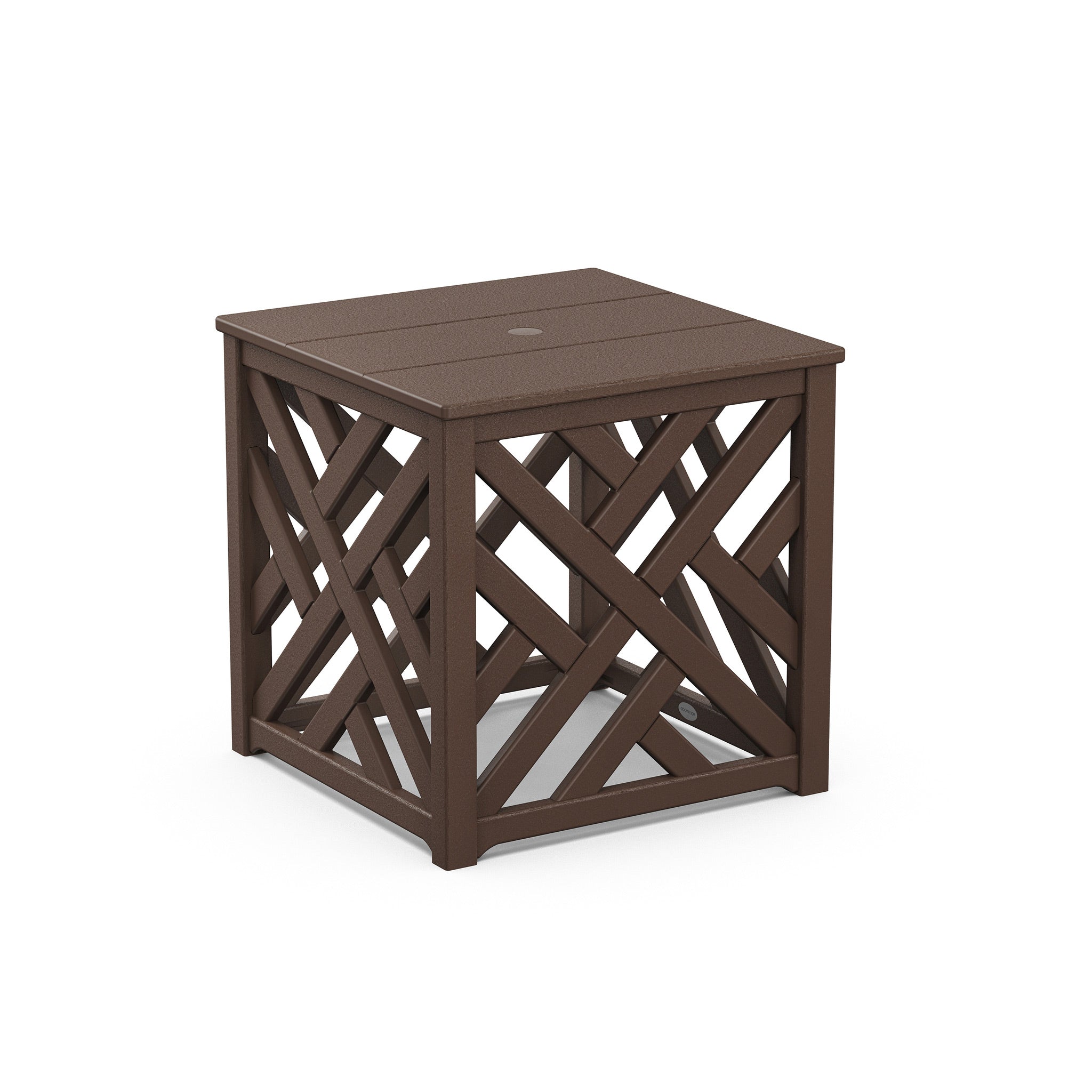 POLYWOOD Chippendale Accent Table with Umbrella Hole 4