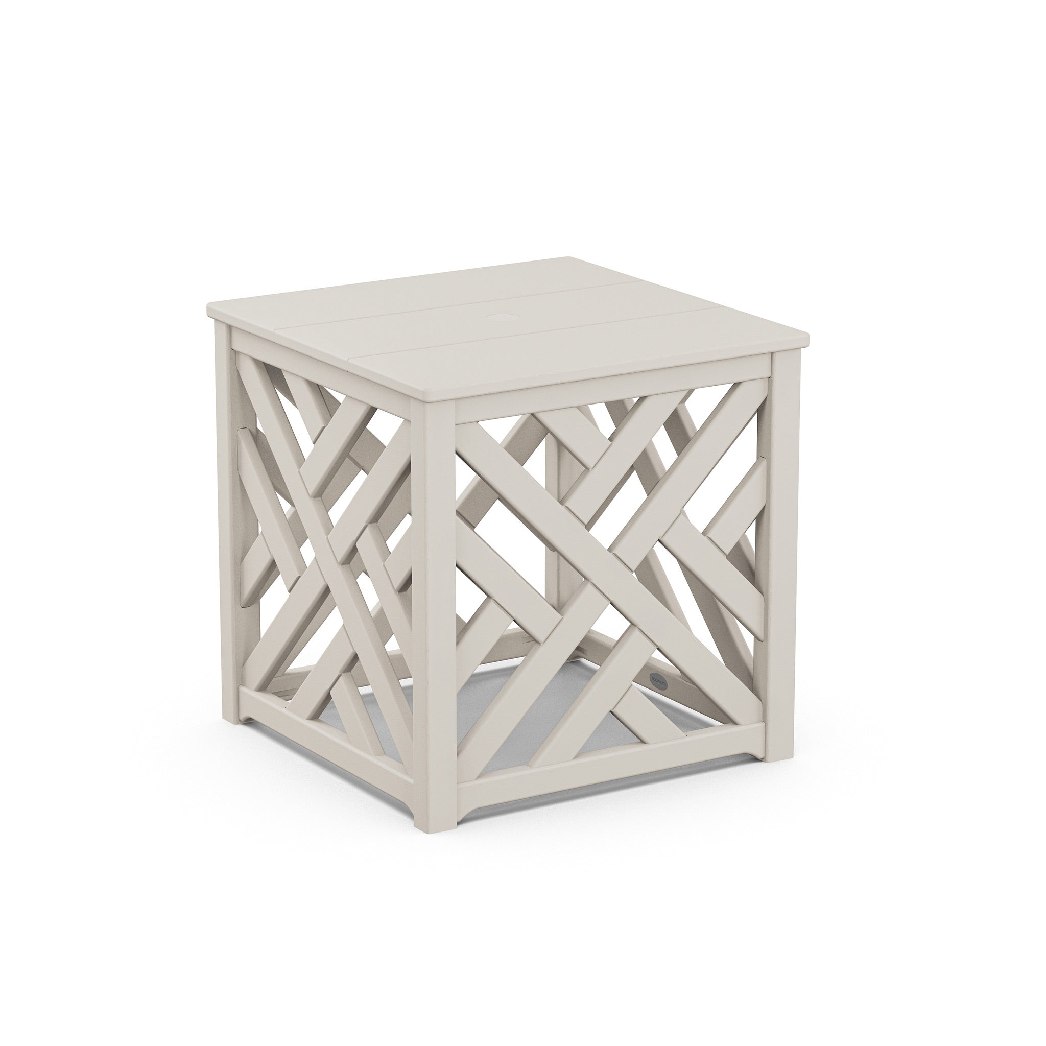 POLYWOOD Chippendale Accent Table with Umbrella Hole 7