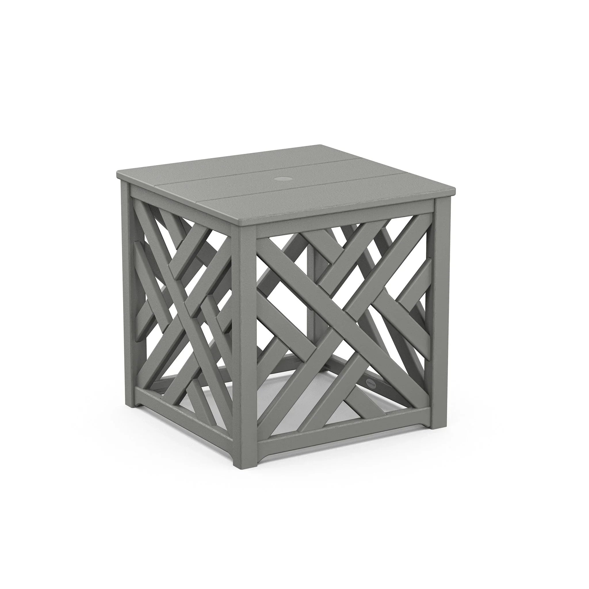 POLYWOOD Chippendale Accent Table with Umbrella Hole 2