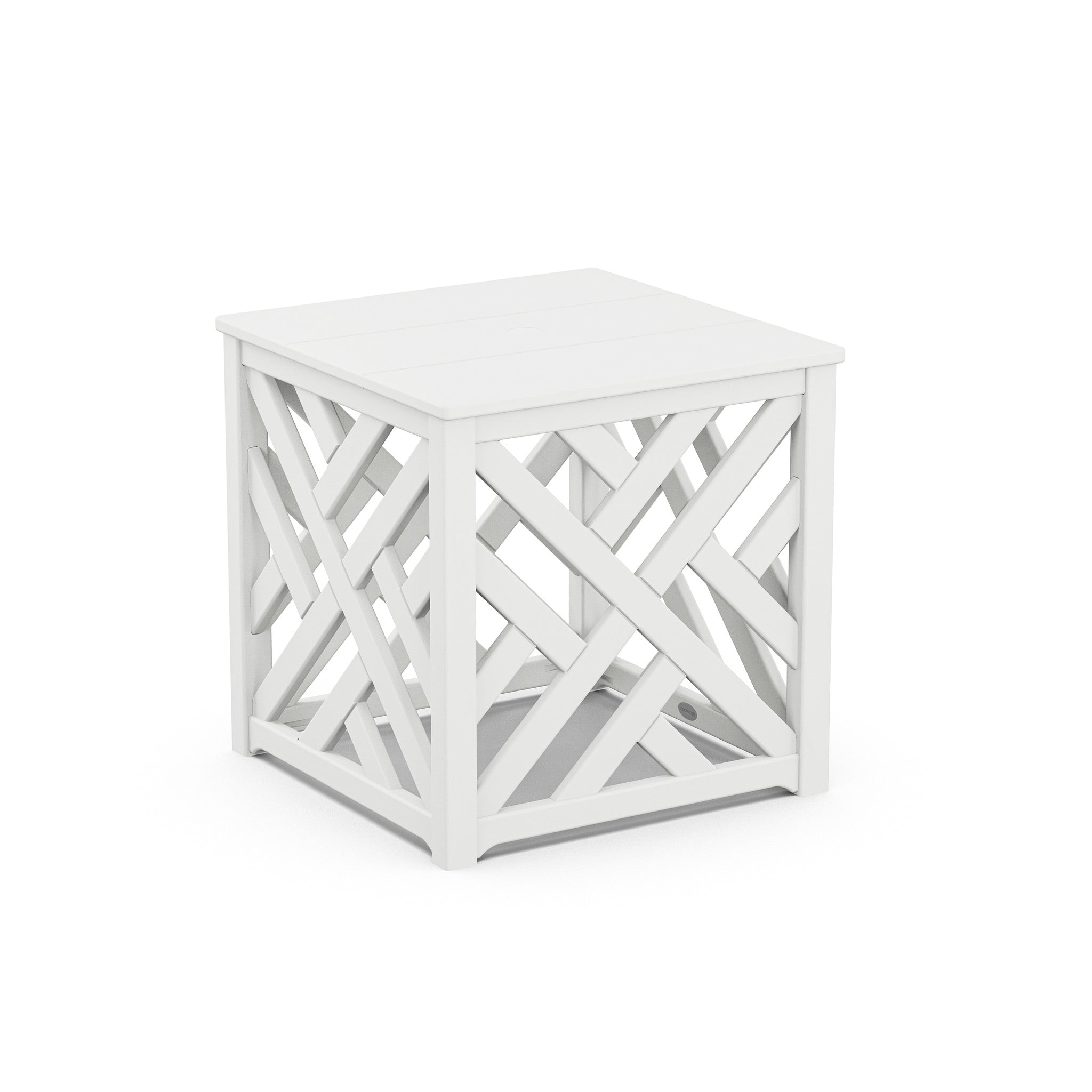 POLYWOOD Chippendale Accent Table with Umbrella Hole 6