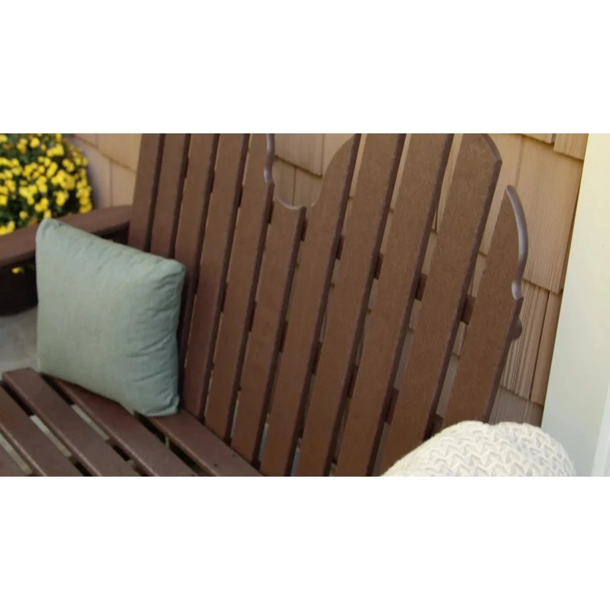 Classic Adirondack 48" Glider Loveseat 12