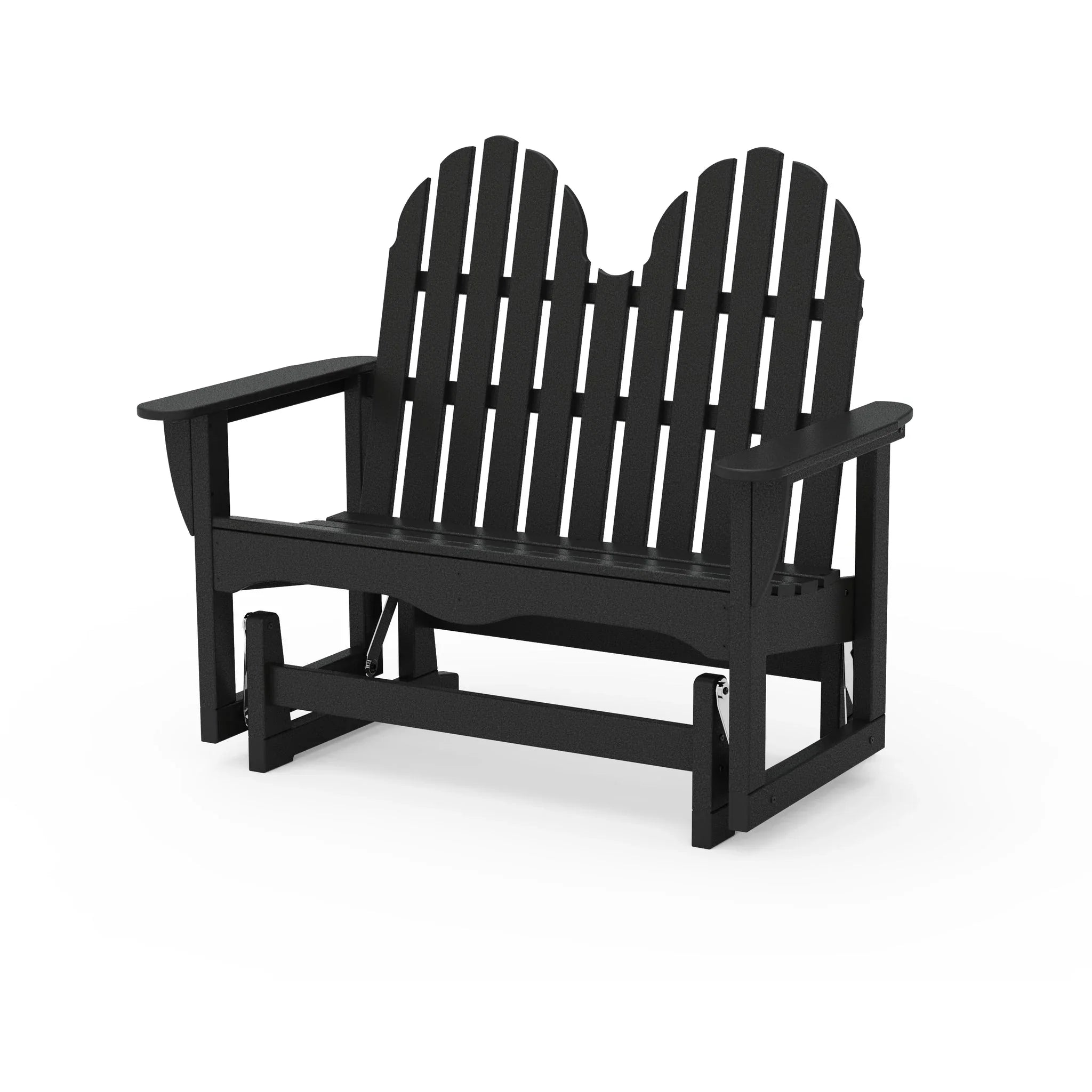 POLYWOOD Classic Adirondack 48" Glider Loveseat 1