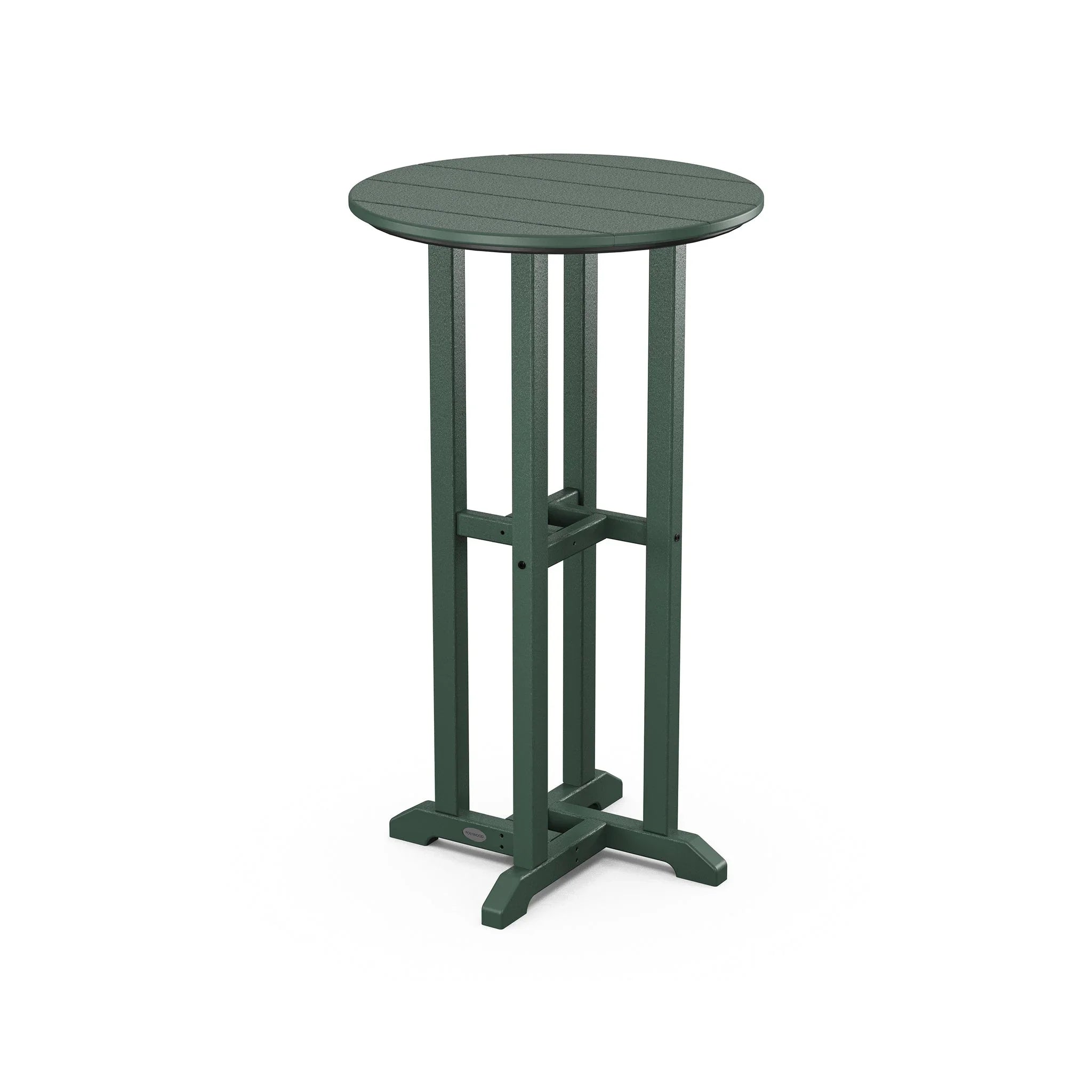 POLYWOOD Farmhouse 24" Round Bar Bistro Table 3