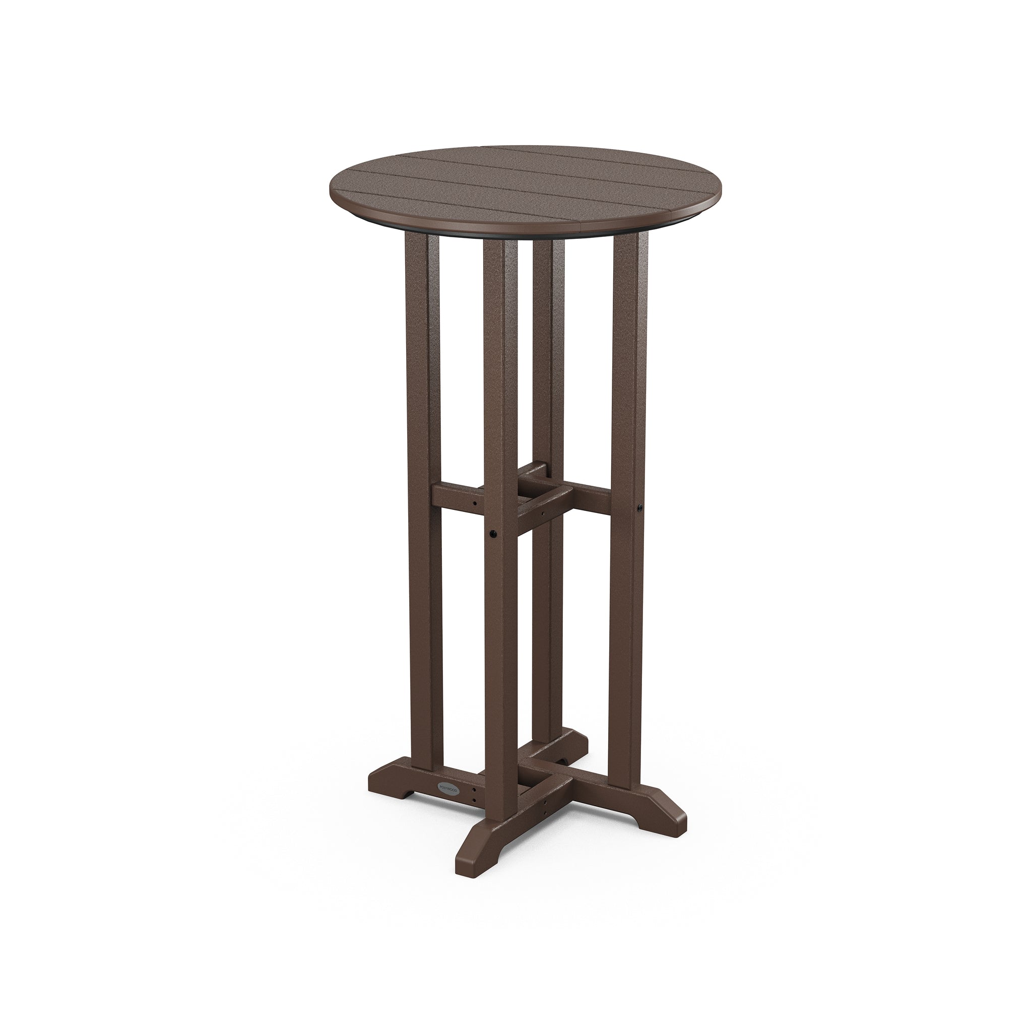 POLYWOOD Farmhouse 24" Round Bar Bistro Table 4