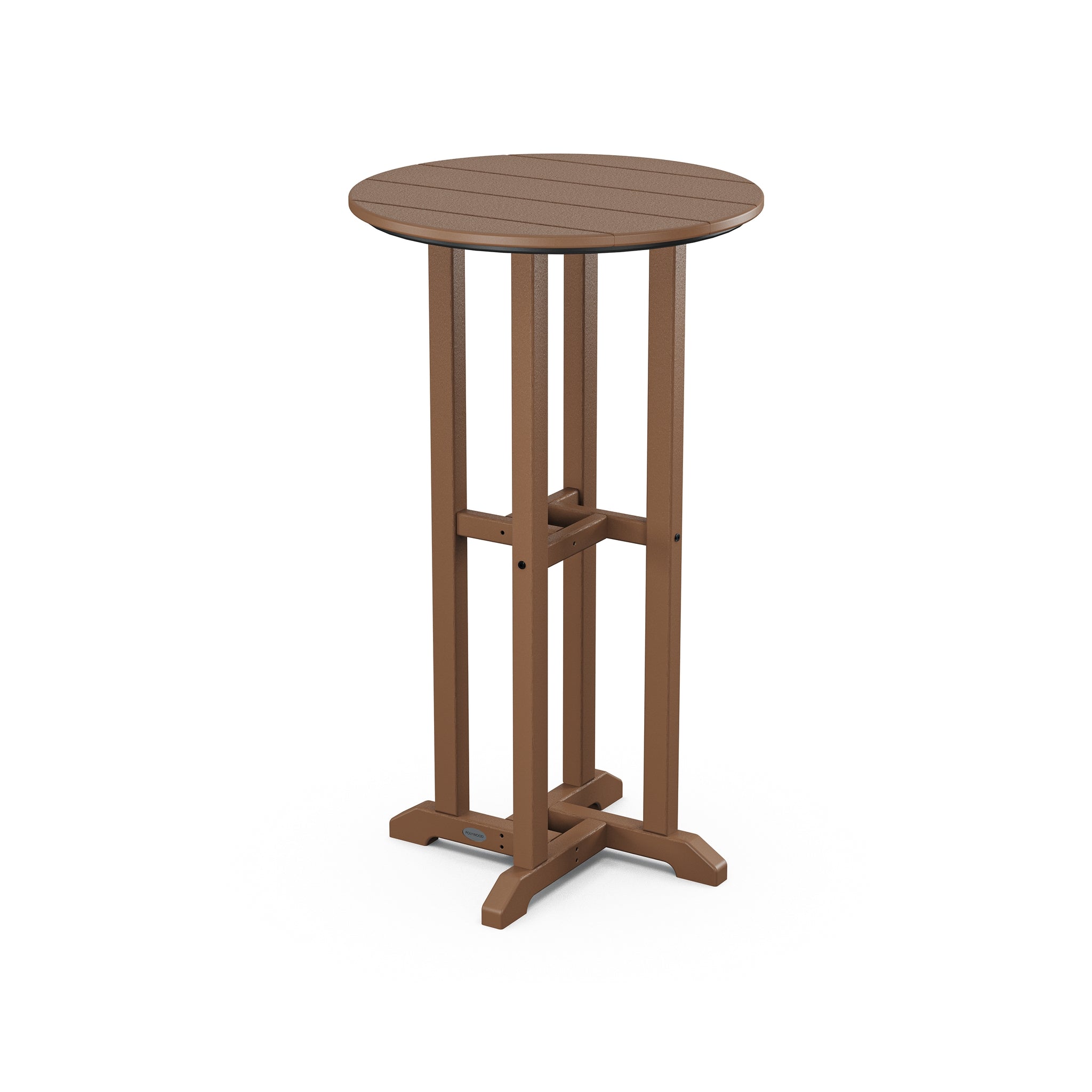 POLYWOOD Farmhouse 24" Round Bar Bistro Table 5
