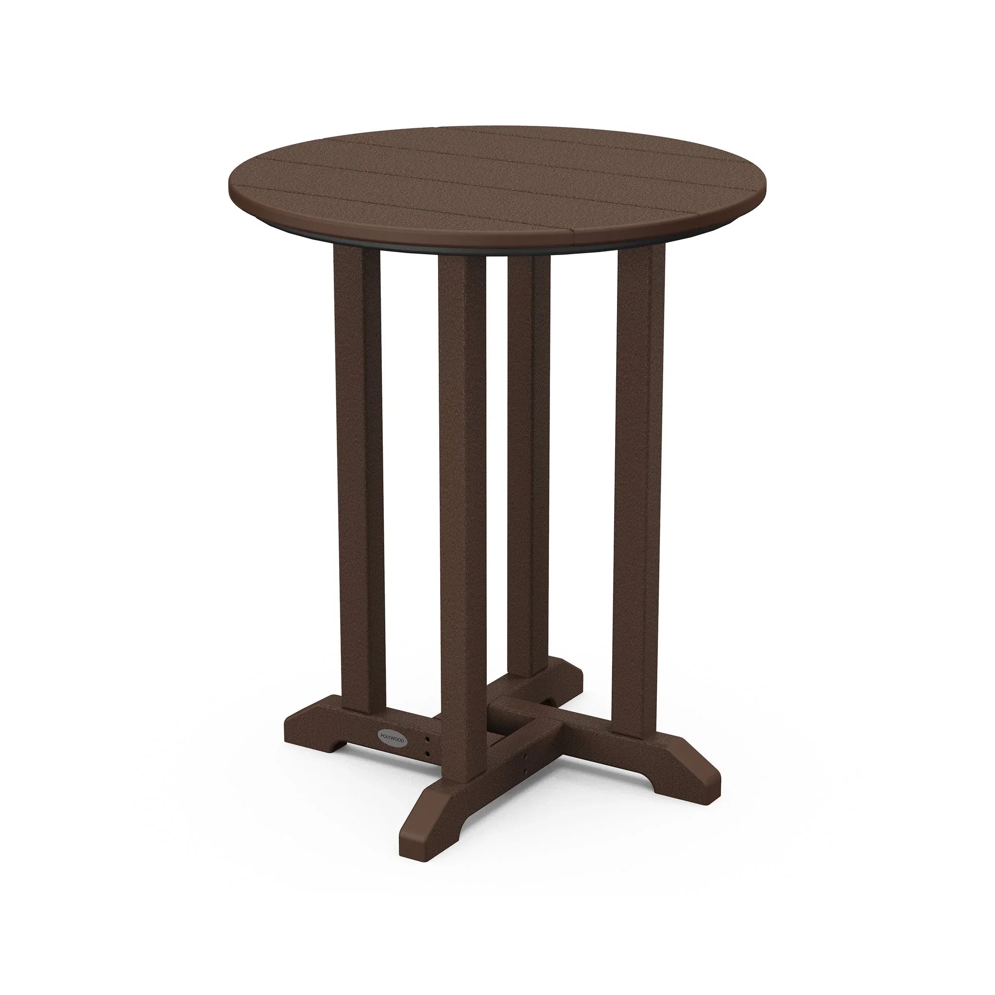 POLYWOOD Farmhouse 24" Round Bistro Table 4