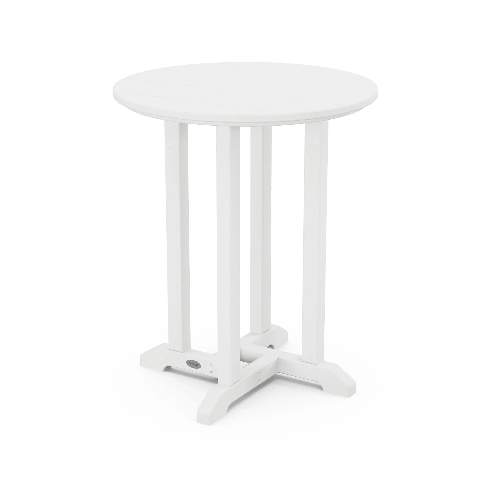 POLYWOOD Farmhouse 24" Round Bistro Table 6