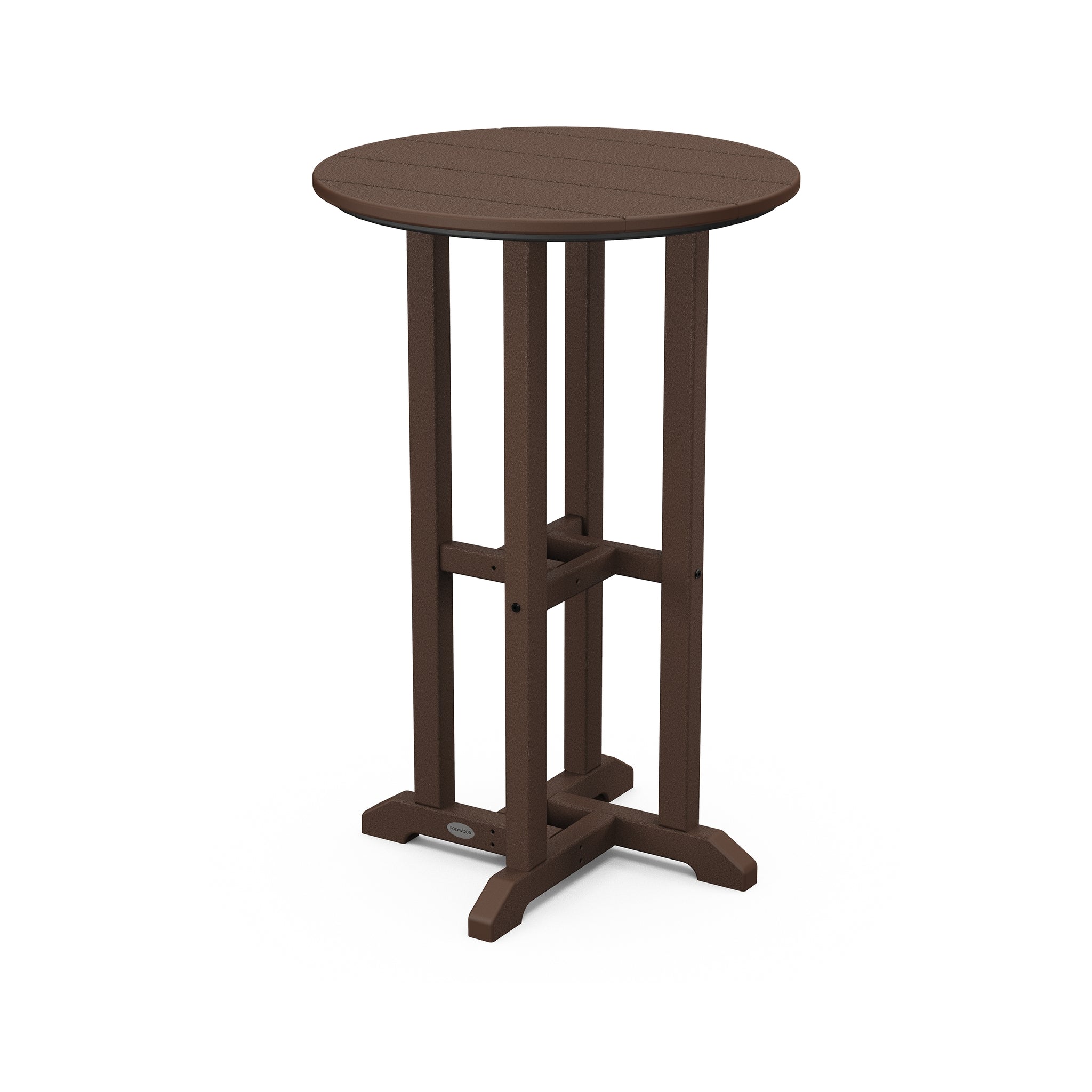POLYWOOD Farmhouse 24" Round Counter Bistro Table 4