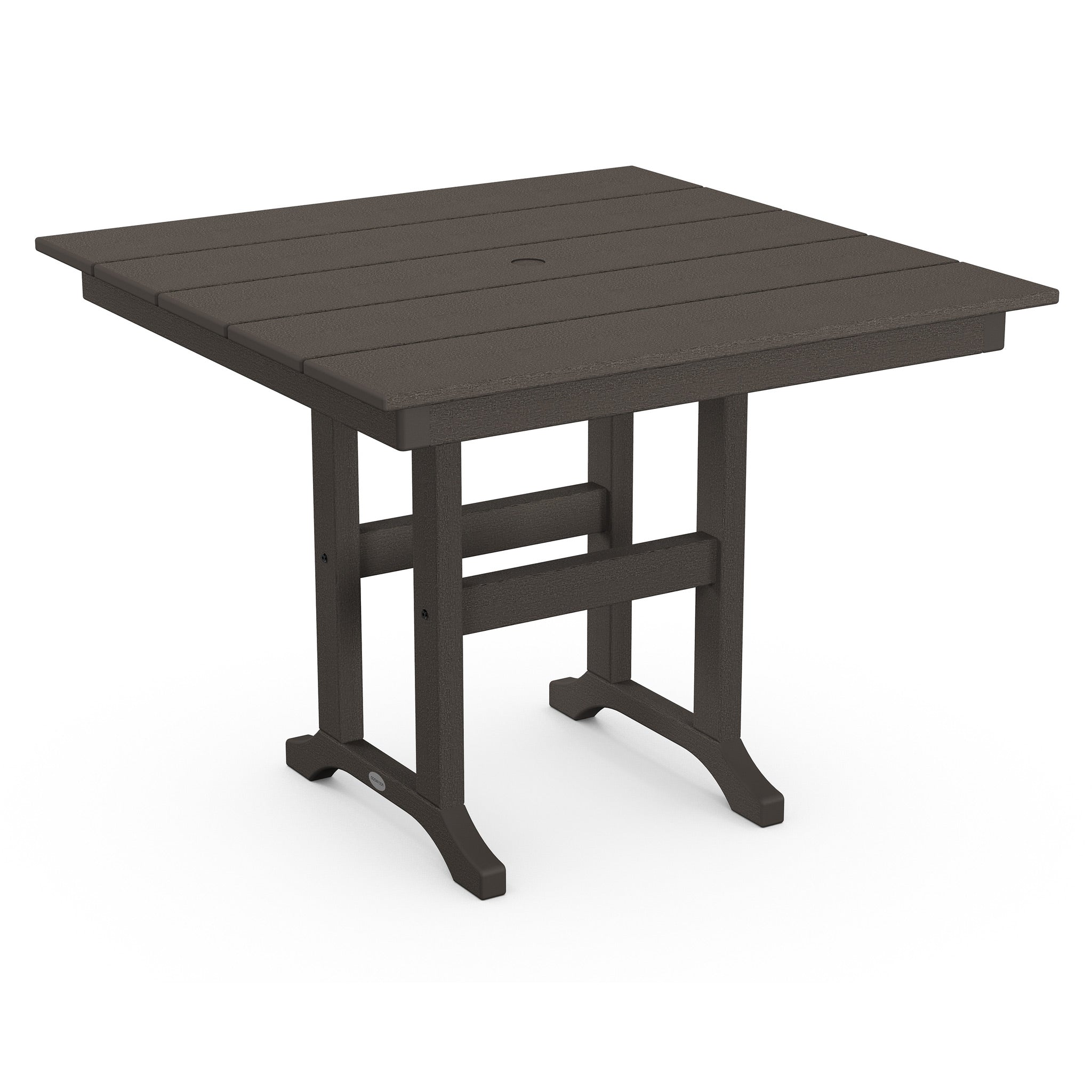 POLYWOOD Farmhouse 37" Square Dining Table 8