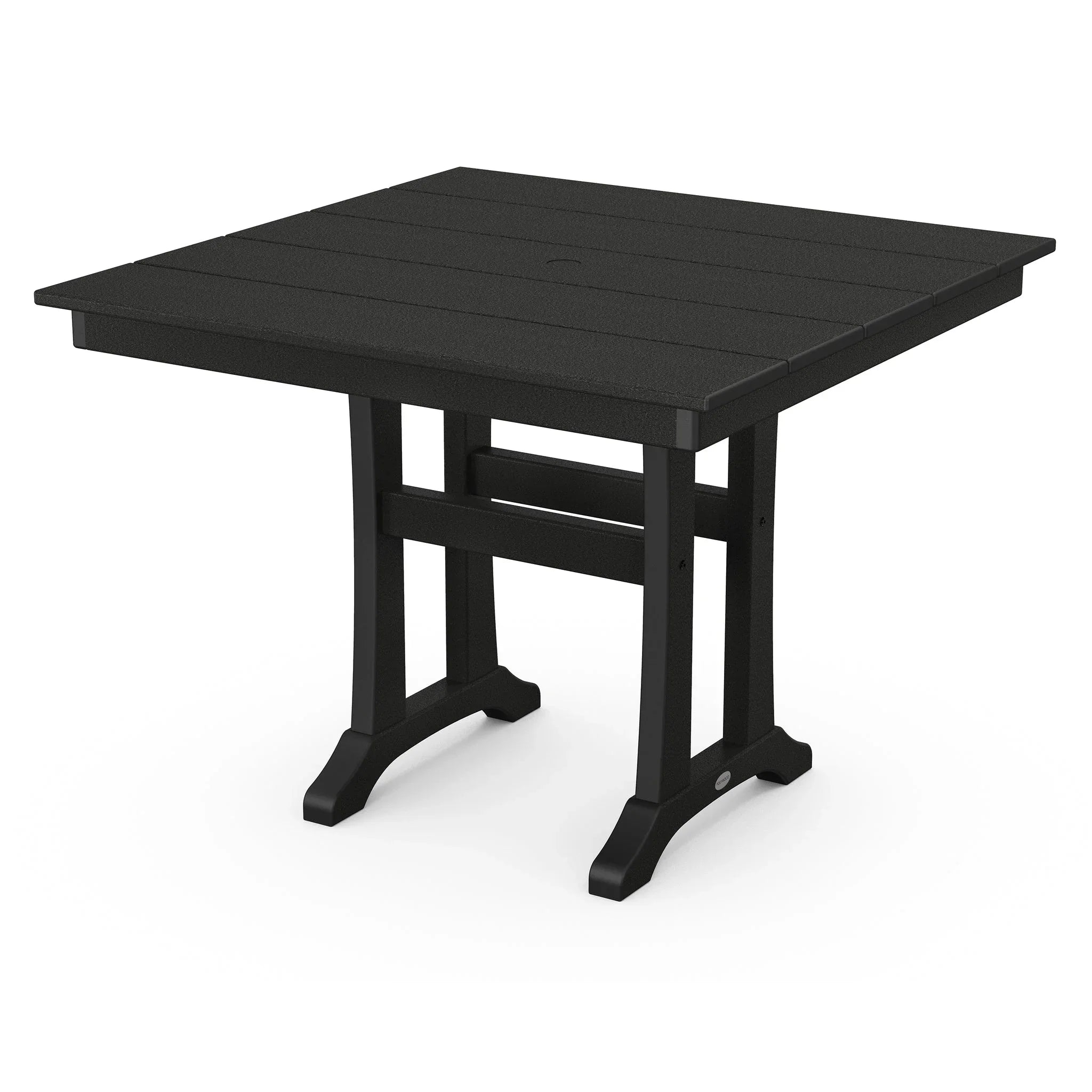 POLYWOOD Farmhouse Trestle 37" Square Dining Table 1