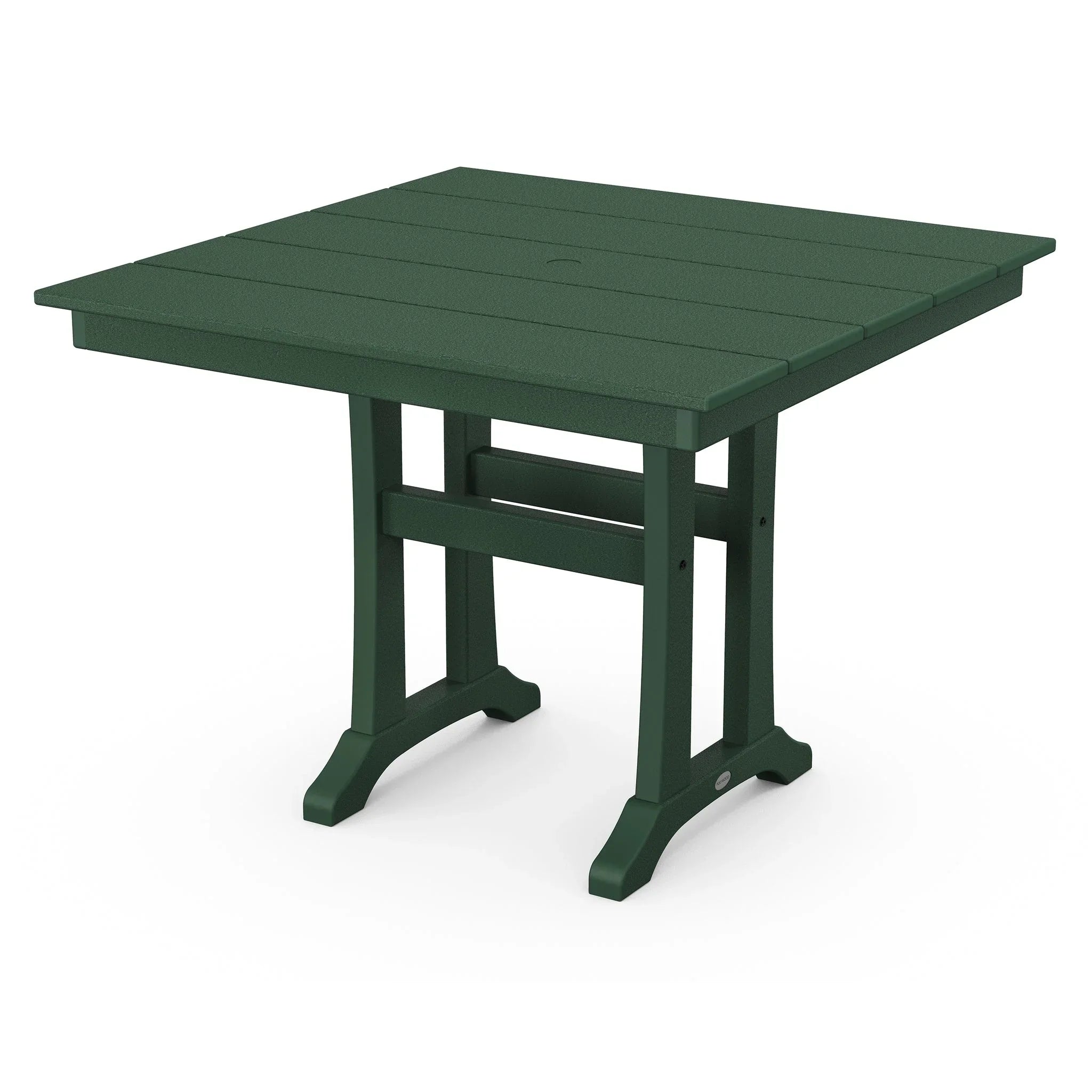 POLYWOOD Farmhouse Trestle 37" Square Dining Table 3