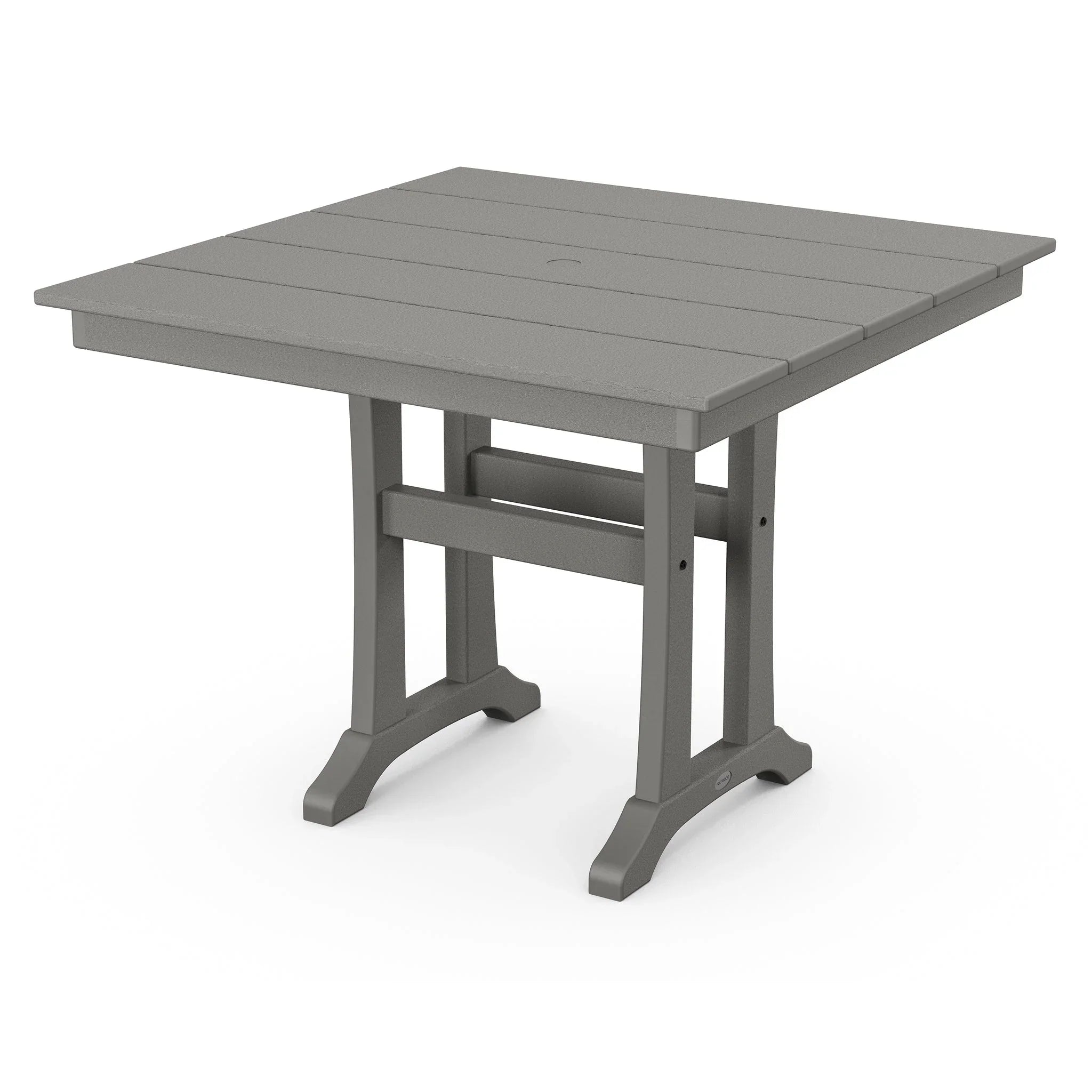 POLYWOOD Farmhouse Trestle 37" Square Dining Table 2