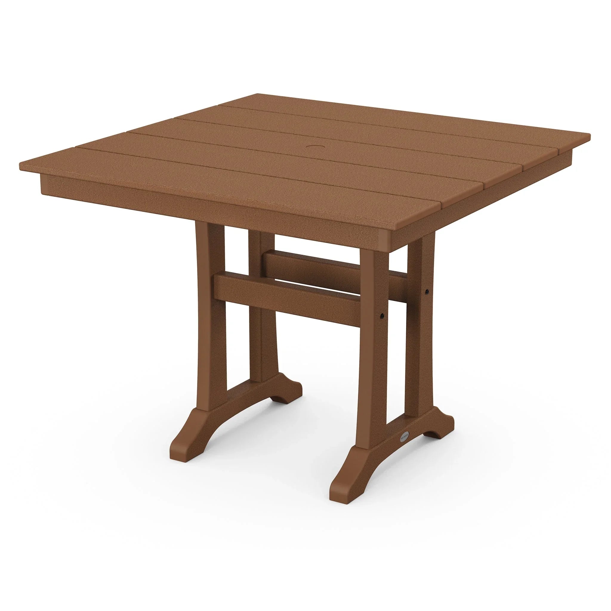 POLYWOOD Farmhouse Trestle 37" Square Dining Table 5